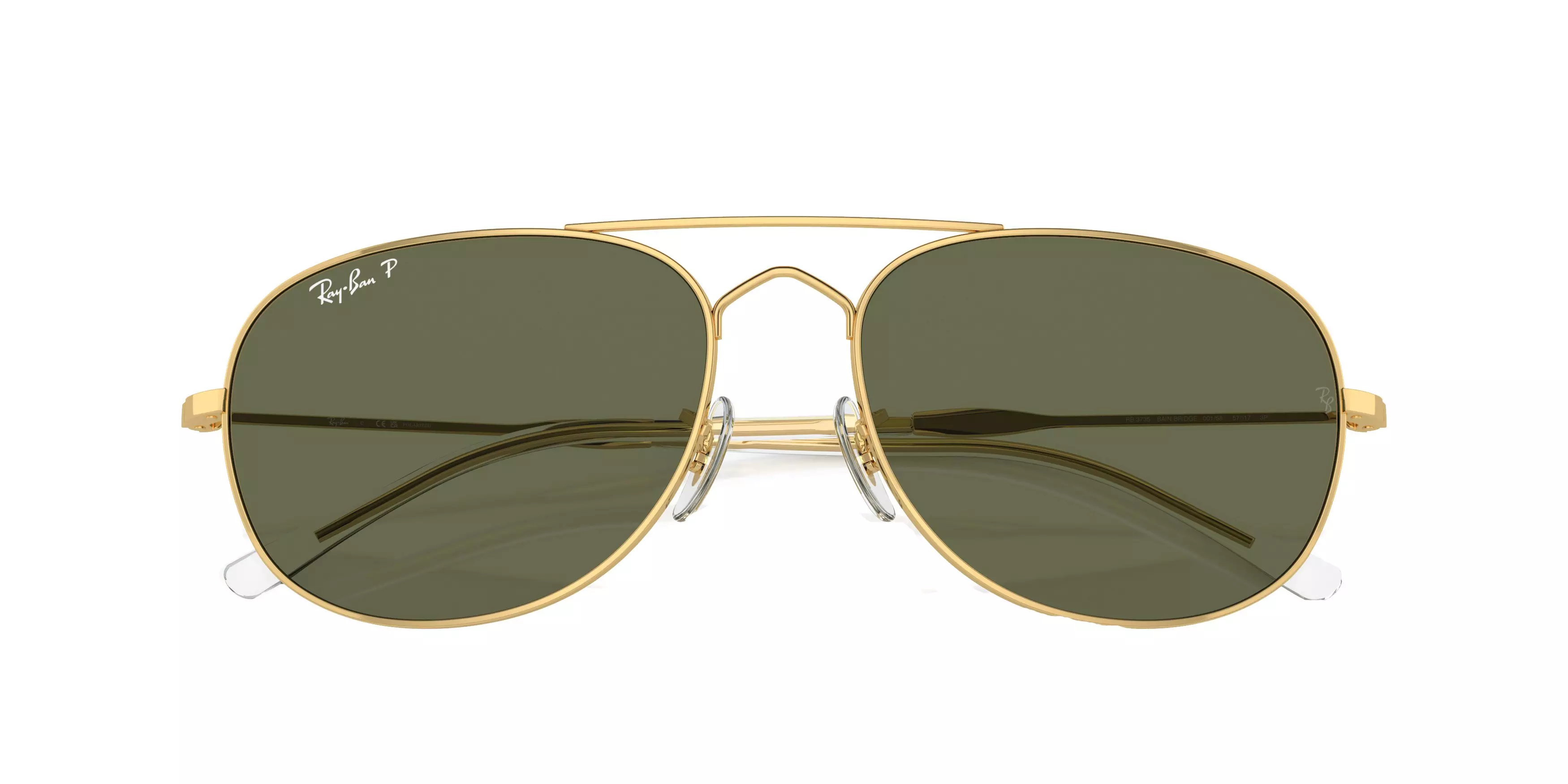 Ray-Ban Bain Bridge Sunglasses - GOLD/GREEN