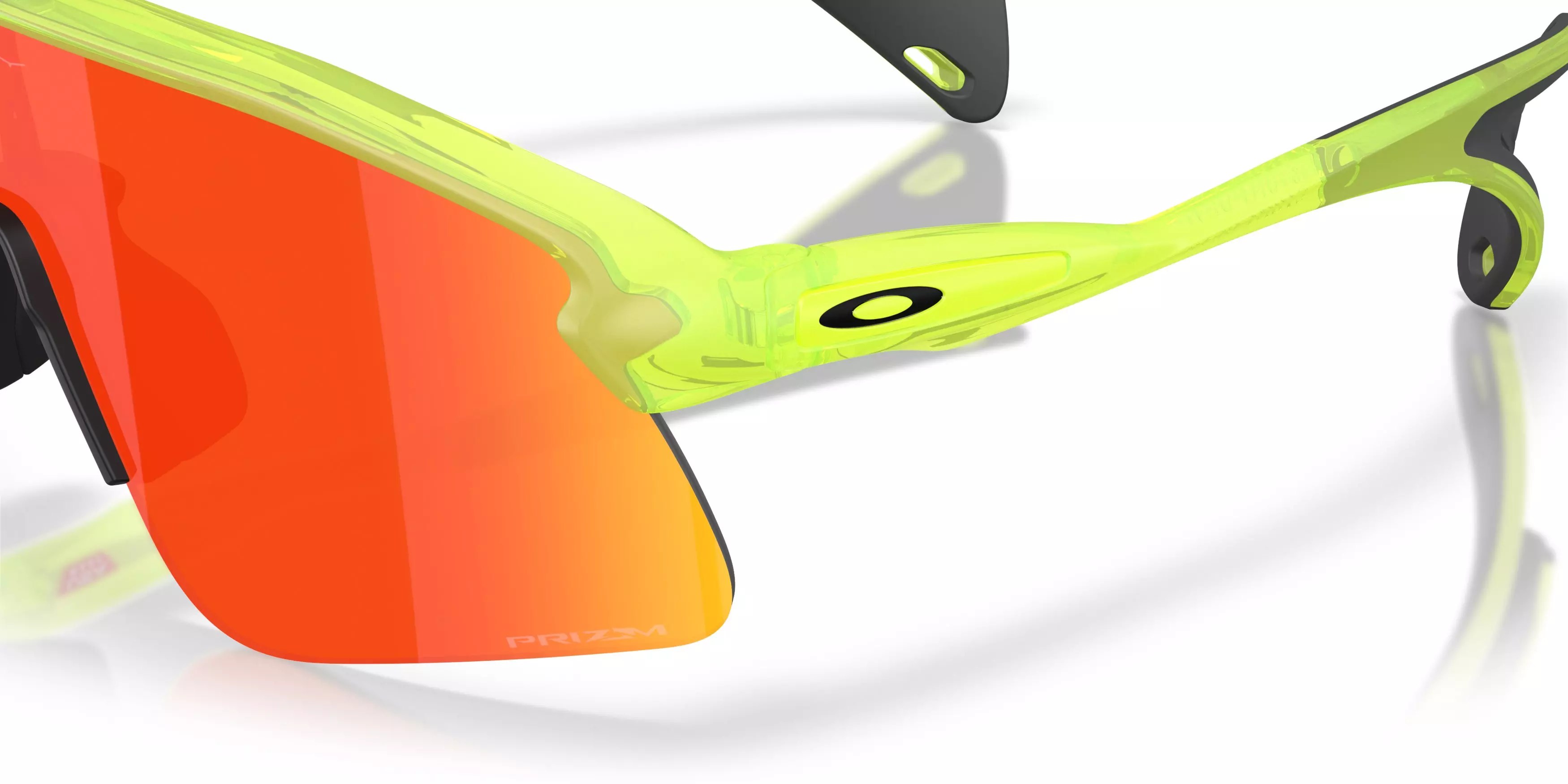 Oakley Stunt Devil S Prizm Ruby Sunglasses – Matte Uranium - YELLOW/RED