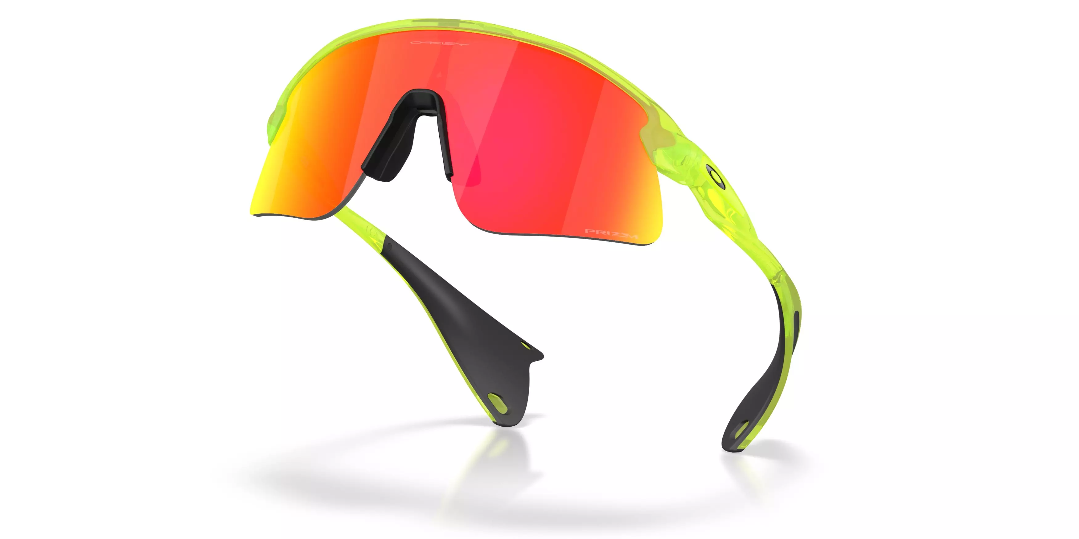 Oakley Stunt Devil S Prizm Ruby Sunglasses – Matte Uranium - YELLOW/RED