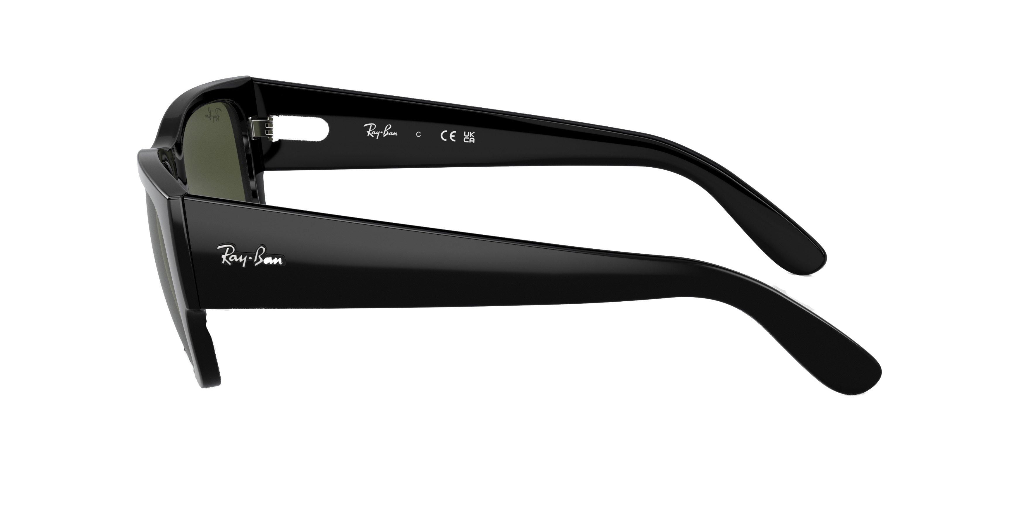 Ray-Ban Carlos Sunglasses - BLACK Thumbnail View 5