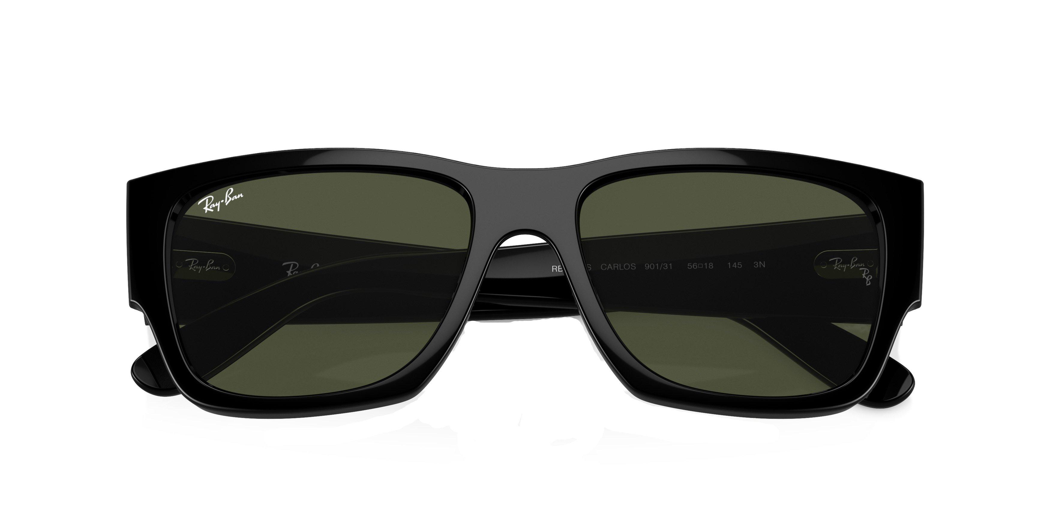 Ray-Ban Carlos Sunglasses - BLACK Thumbnail View 6