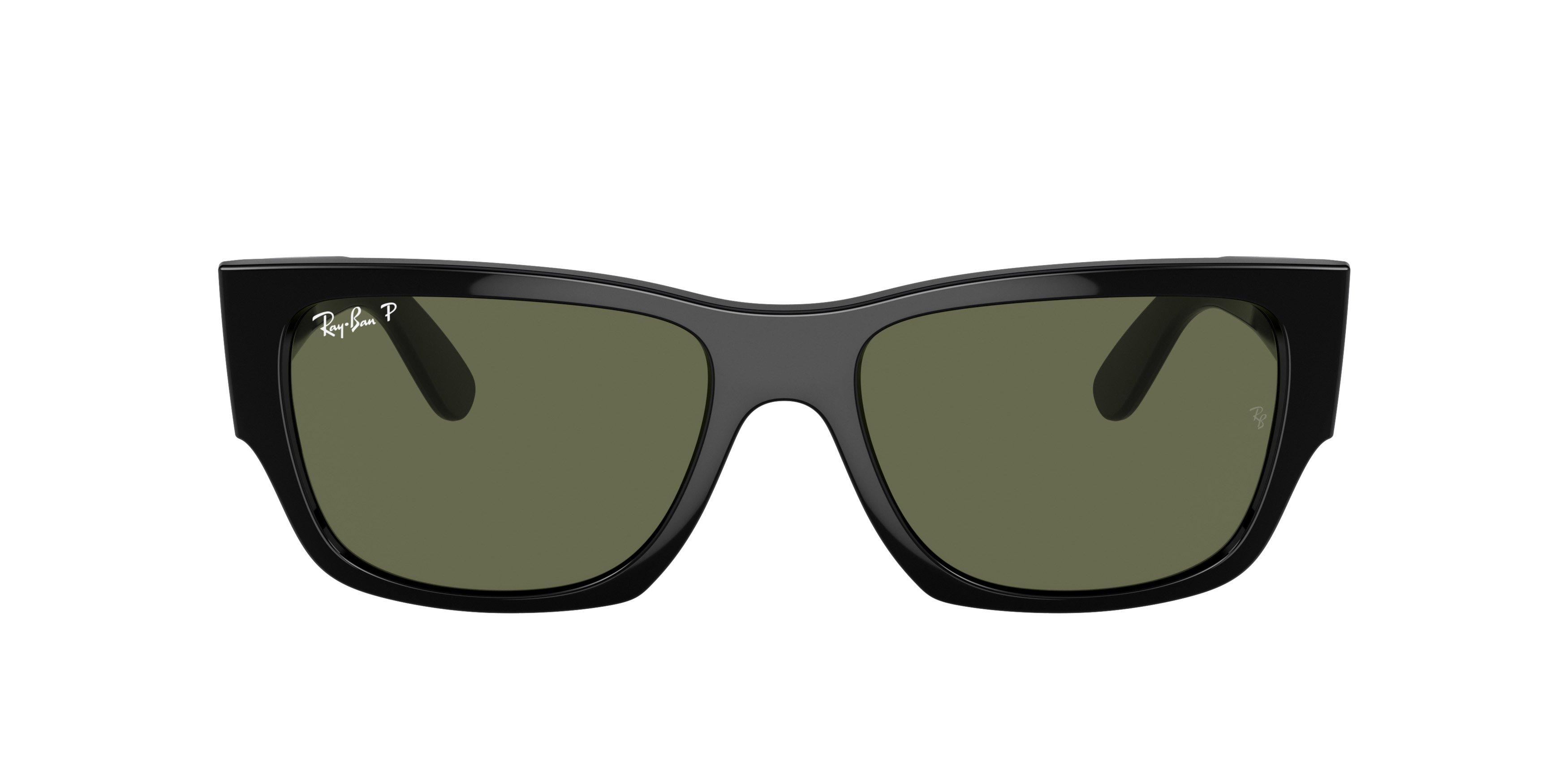 Ray-Ban Carlos Sunglasses - BLACK/GREEN Thumbnail View 3