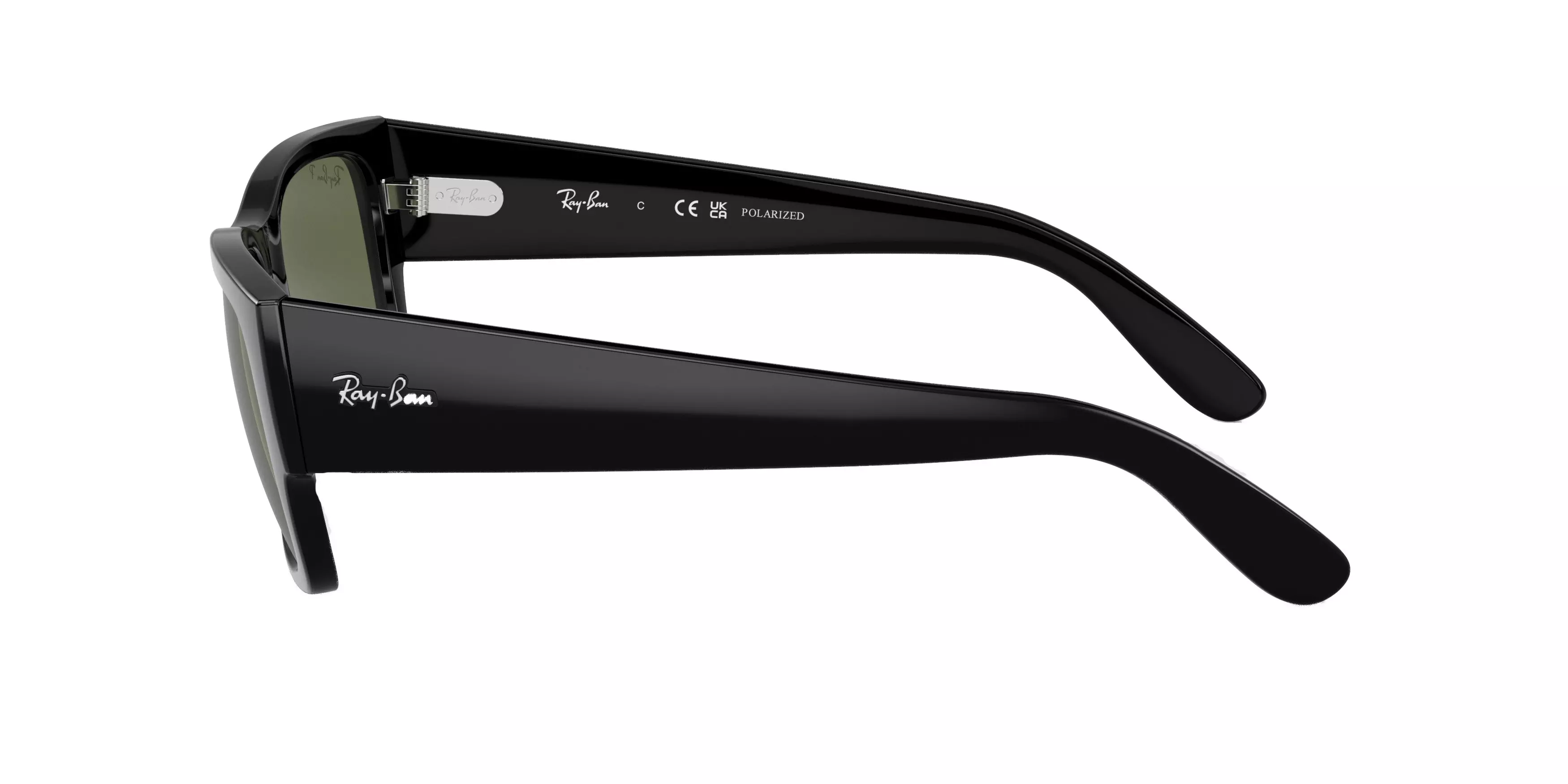 Ray-Ban Carlos Sunglasses - BLACK/GREEN