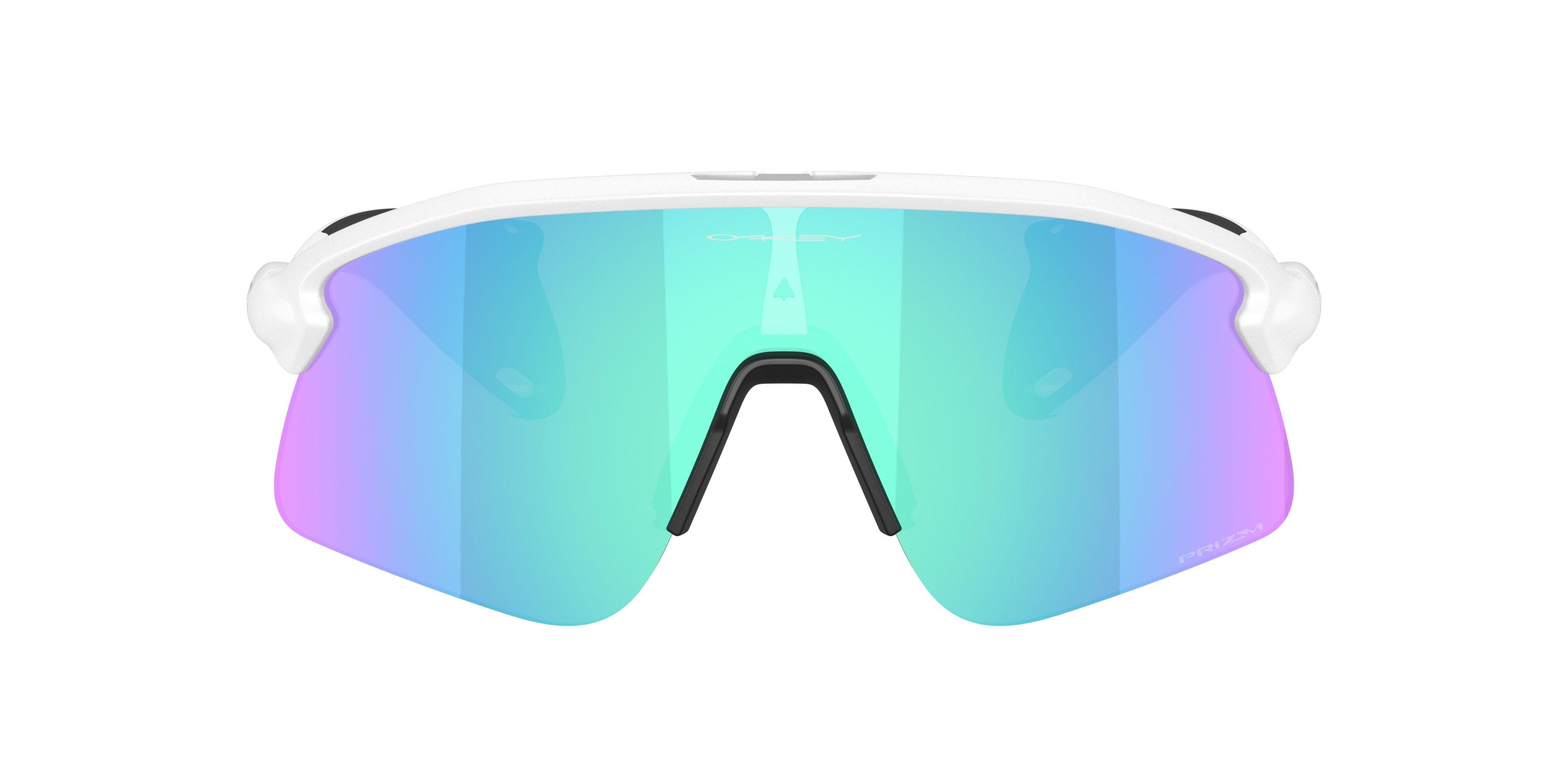 Oakley Stunt Devil S Prizm Sapphire Sunglasses &ndash; Matte White - WHITE/BLUE Thumbnail View 2