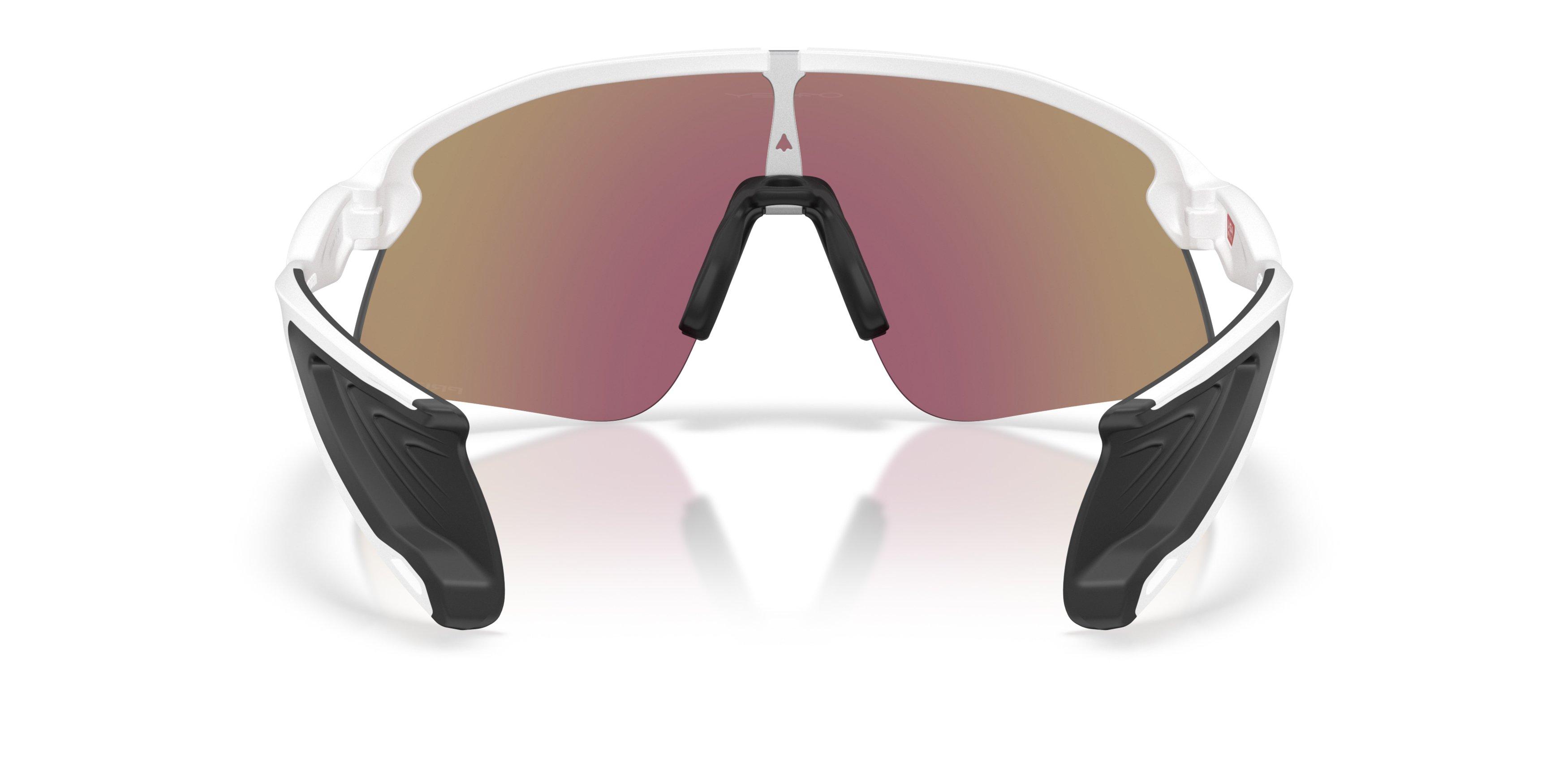 Oakley Stunt Devil S Prizm Sapphire Sunglasses &ndash; Matte White - WHITE/BLUE Thumbnail View 3