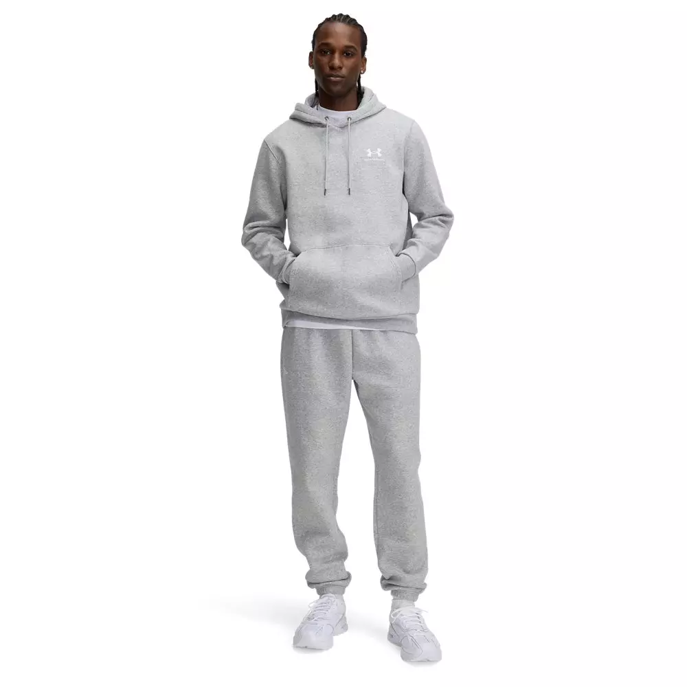 Under Armour Men's Icon Fleece Joggers - Grey/White - GREY/WHITE