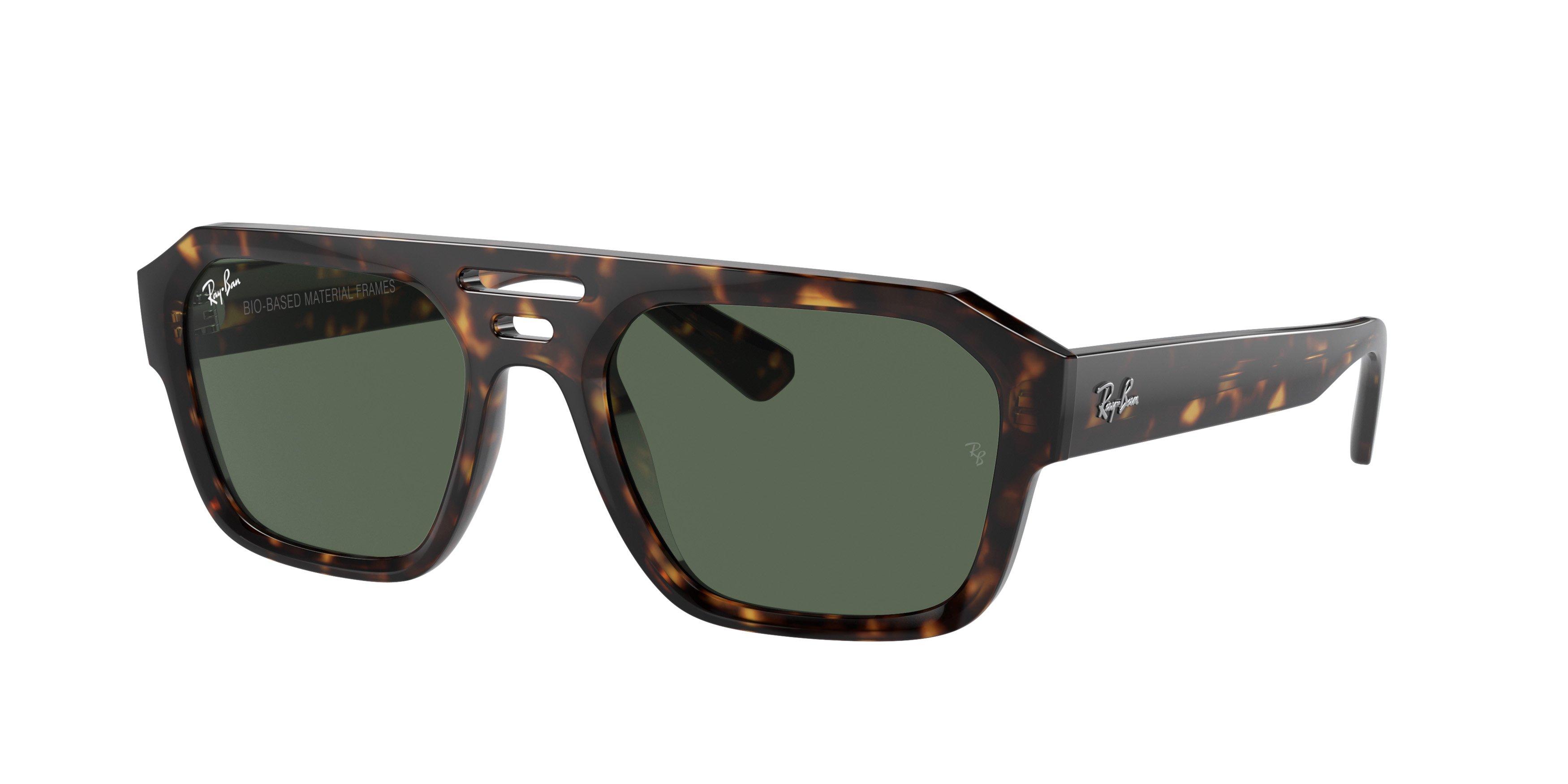 Ray-Ban Corrigan Bio-Based Sunglasses - BROWN/GREEN Thumbnail View 1
