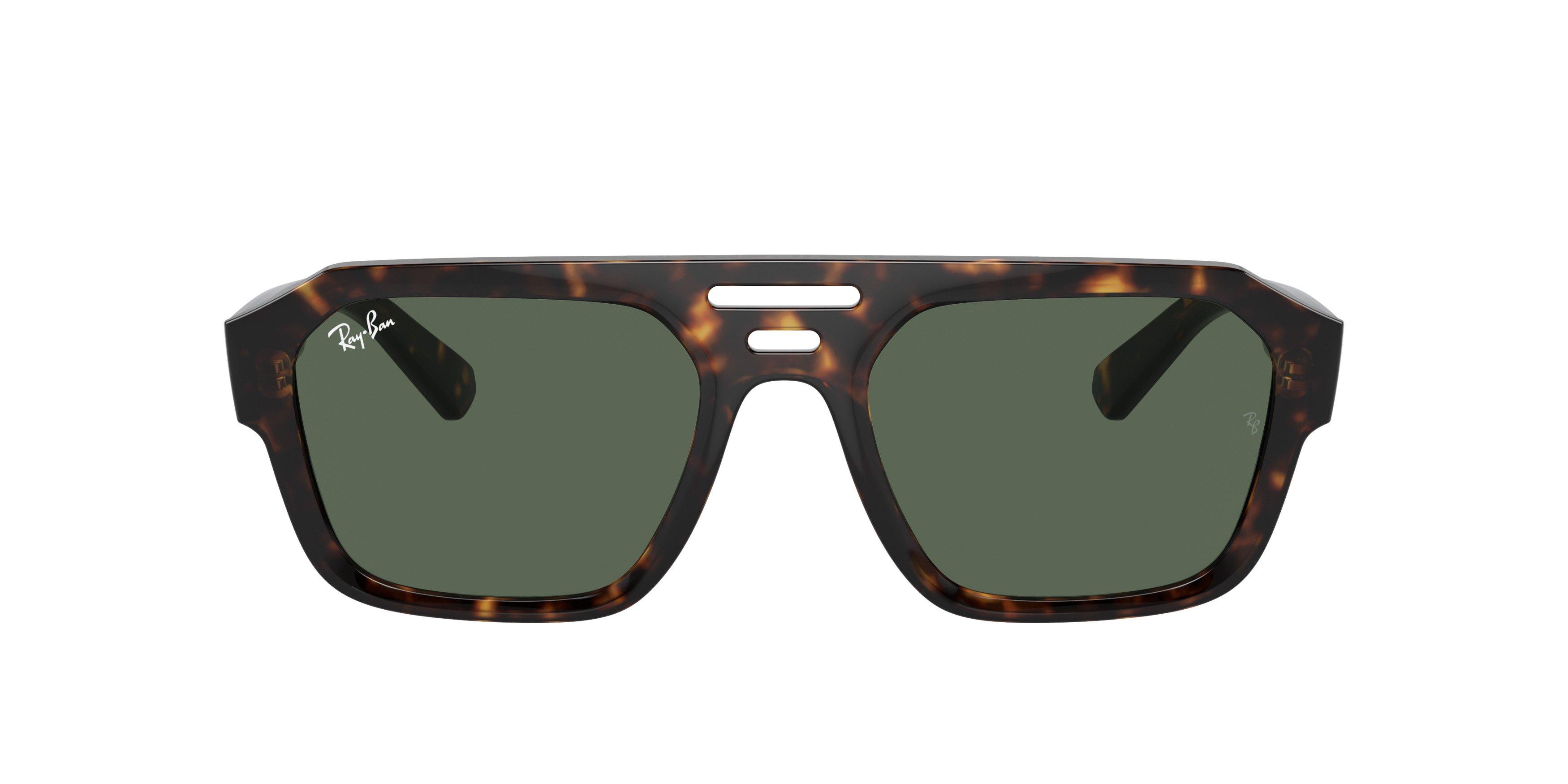 Ray-Ban Corrigan Bio-Based Sunglasses - BROWN/GREEN Thumbnail View 3