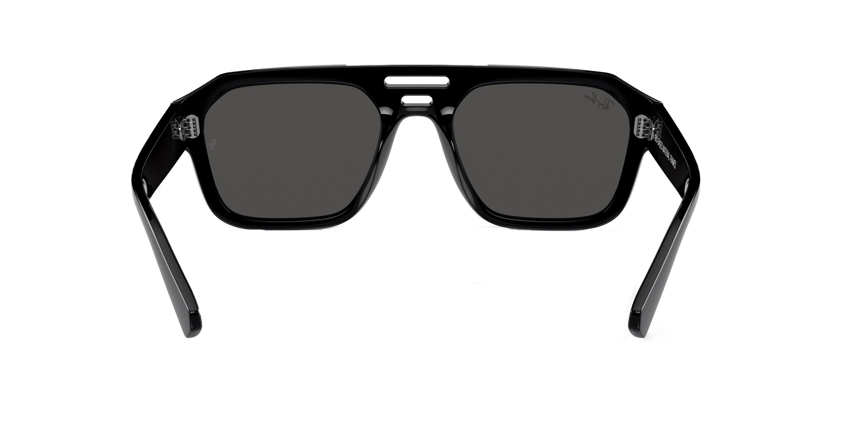 Ray-Ban Corrigan Bio-Based Sunglasses - BLACK/GREY Thumbnail View 2