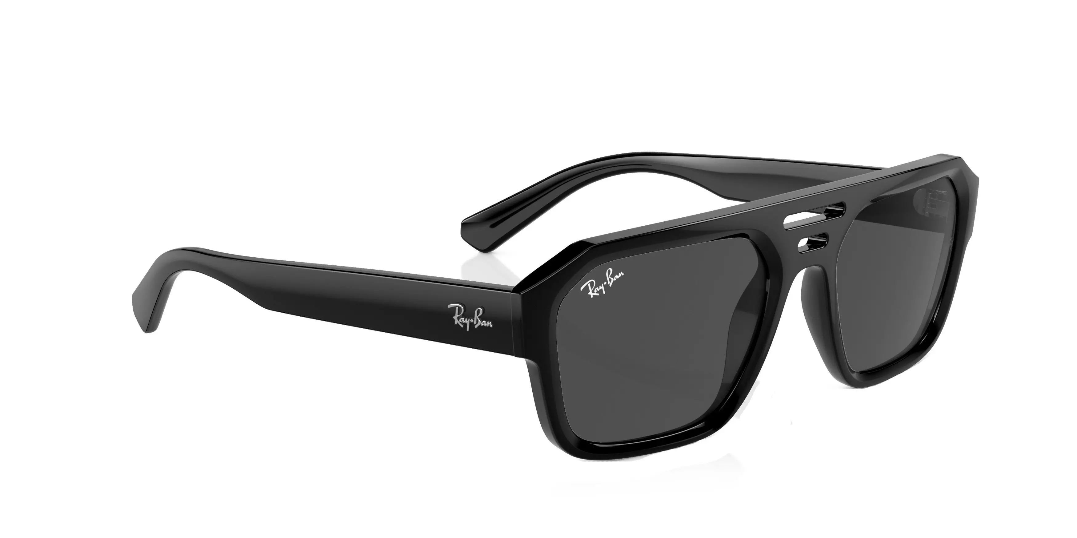 Ray-Ban Corrigan Bio-Based Sunglasses - BLACK/GREY