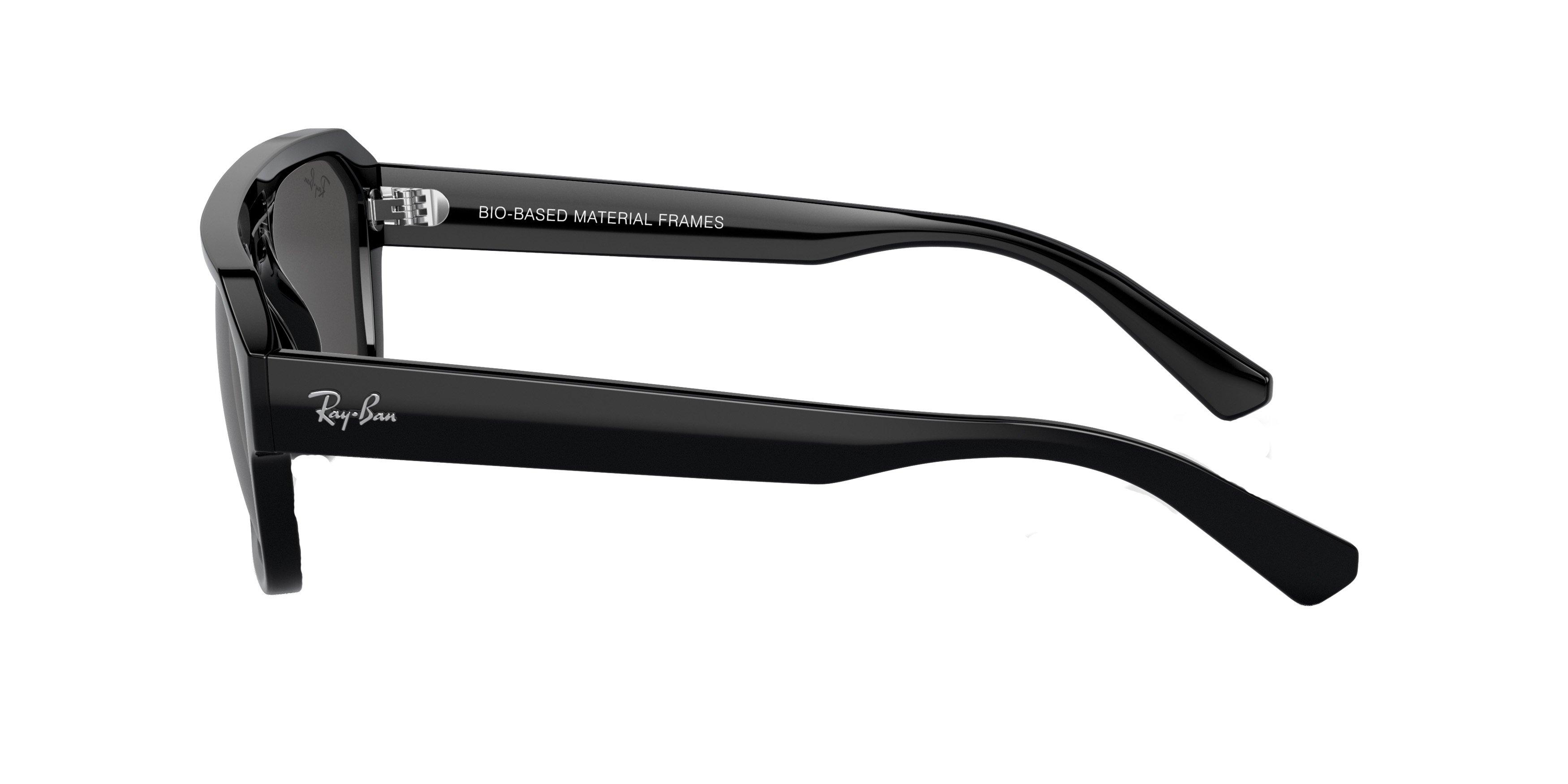 Ray-Ban Corrigan Bio-Based Sunglasses - BLACK/GREY Thumbnail View 5