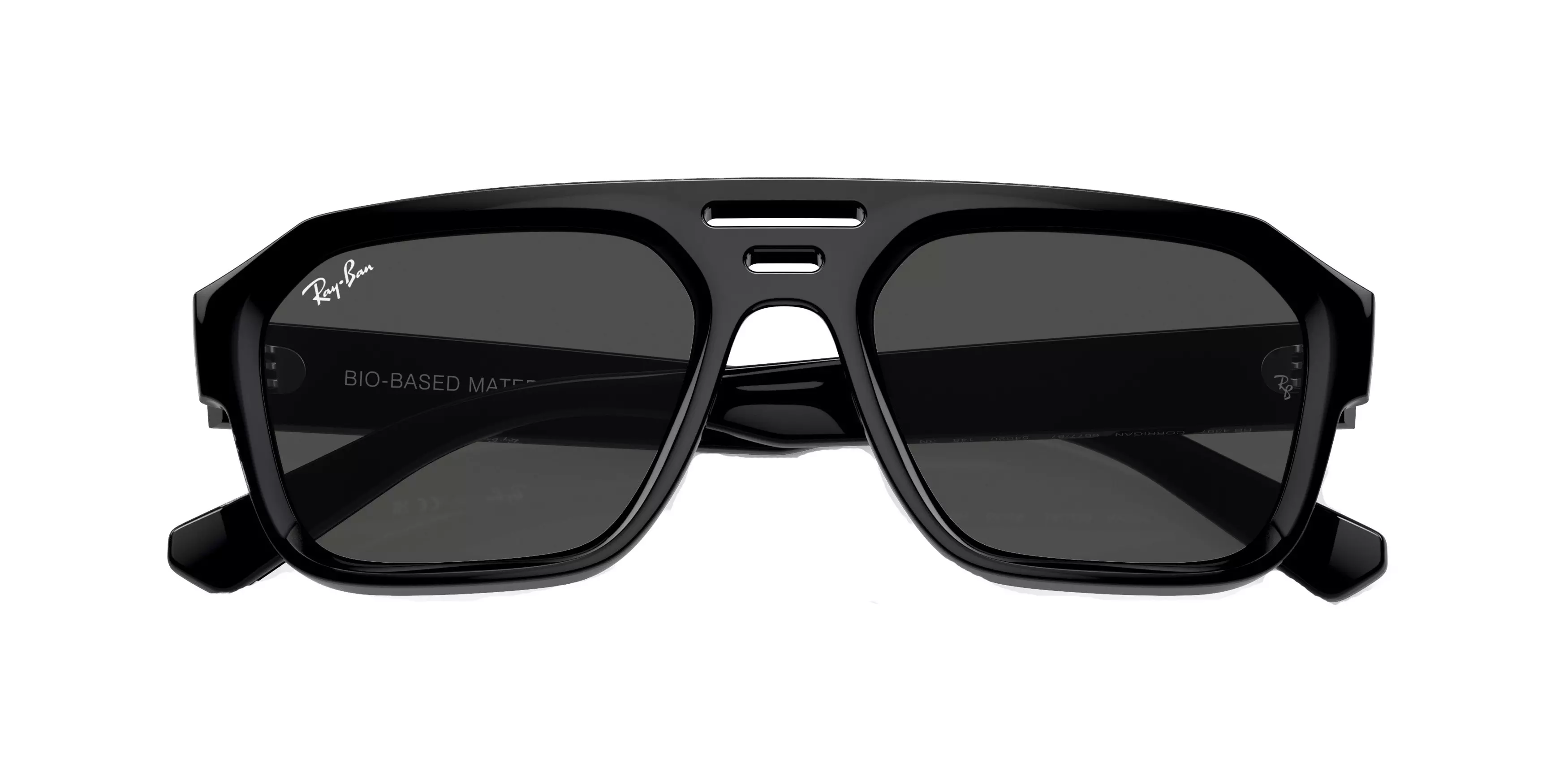 Ray-Ban Corrigan Bio-Based Sunglasses - BLACK/GREY