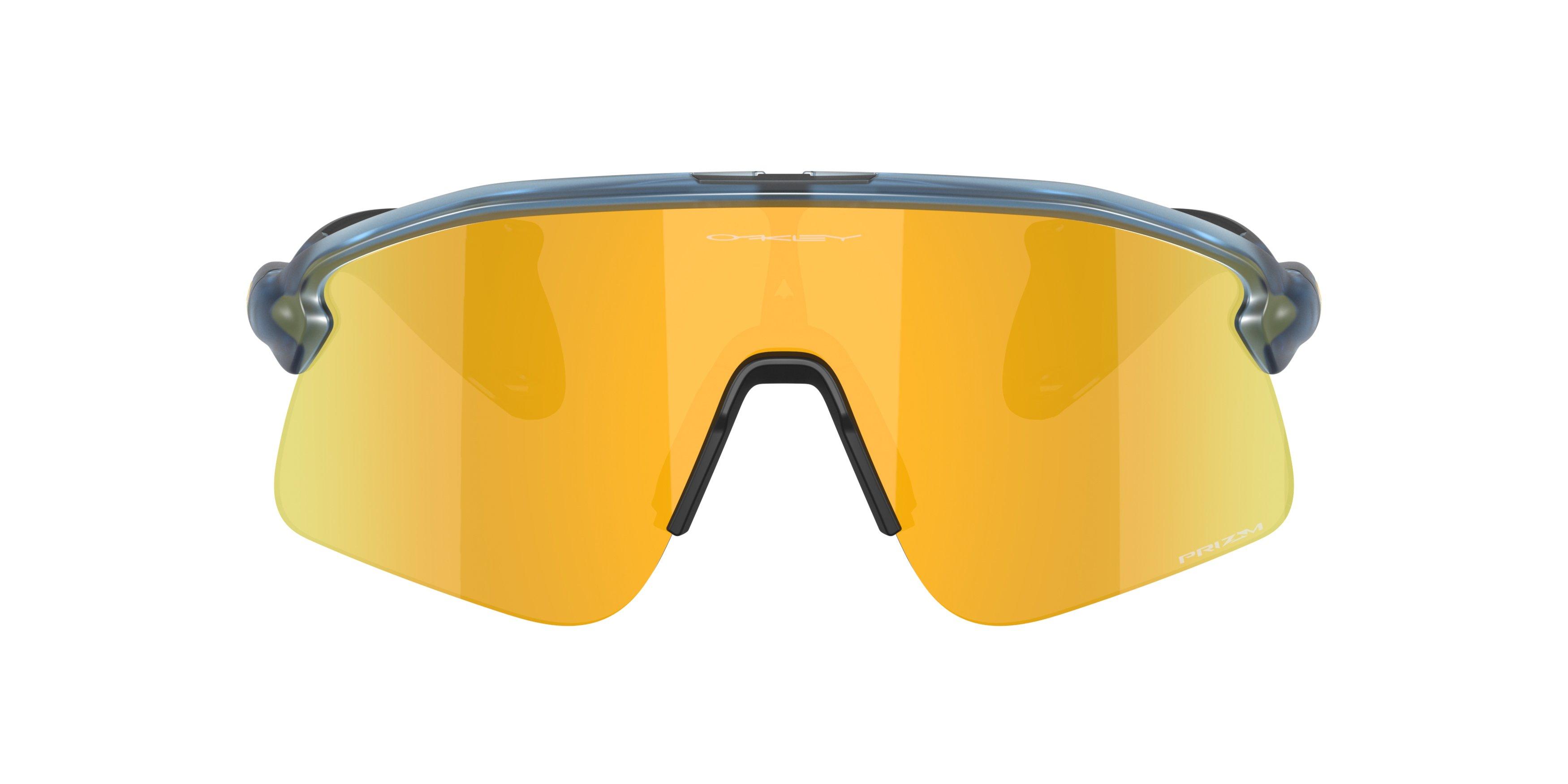 Oakley Stunt Devil S LensColor Prizm 24K Sunglasses &ndash; Matte Transparent Abyss - BLACK/GOLD Thumbnail View 2