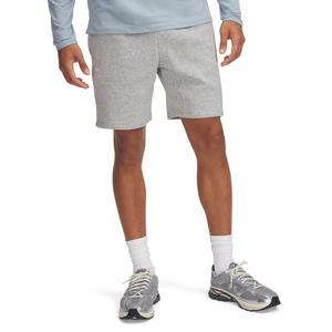 Under Armour Men's Icon Fleece 7.75" Shorts - Grey/White
