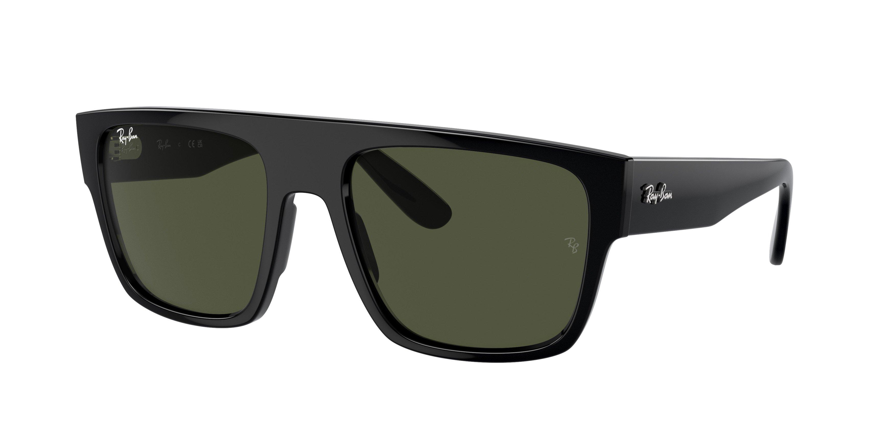 Ray-Ban Drifter Sunglasses - BLACK/GREEN Thumbnail View 1