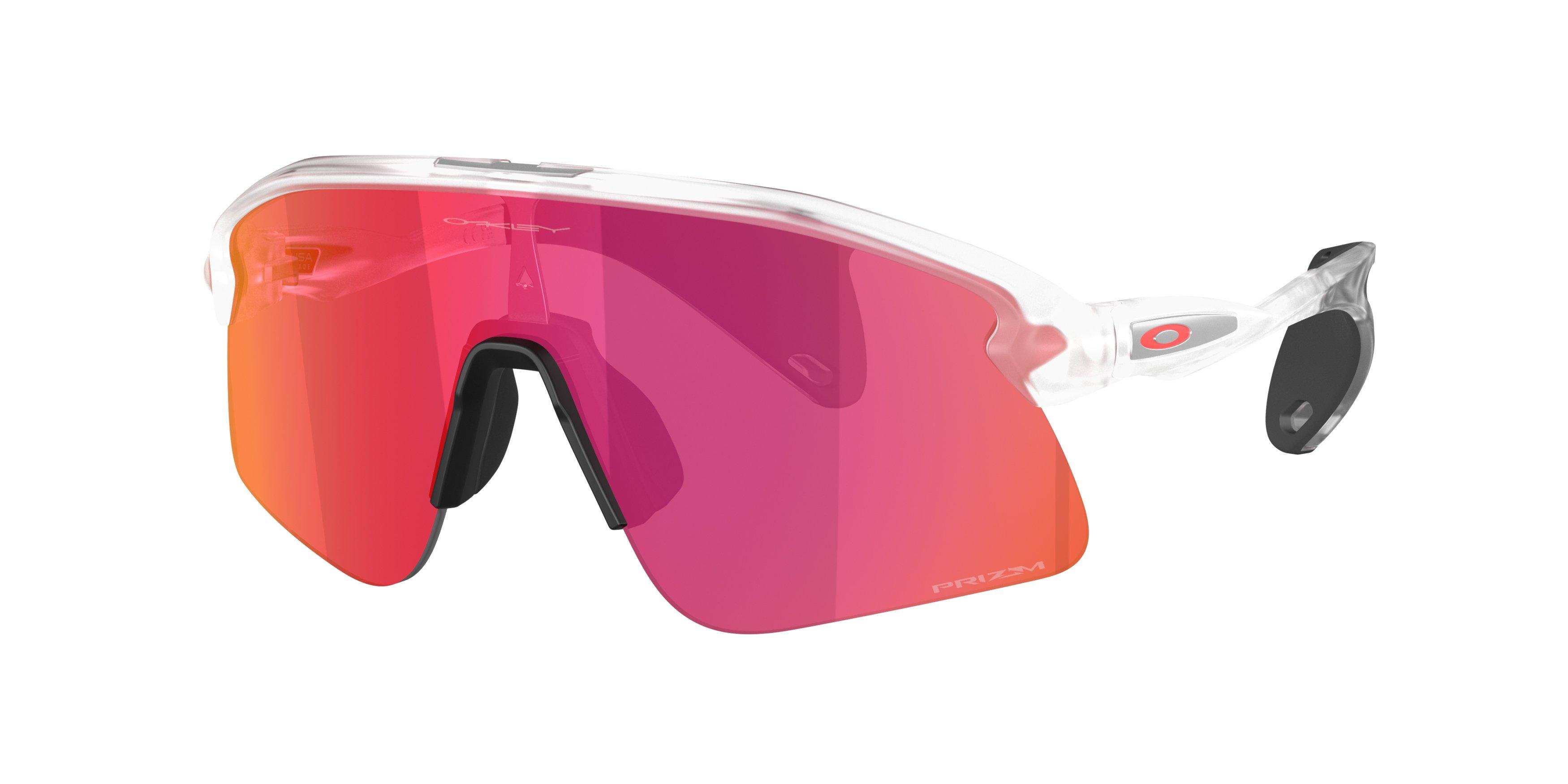 Oakley Stunt Devil S Prizm Field Sunglasses &ndash; Matte Clear - CLEAR/RED Thumbnail View 1