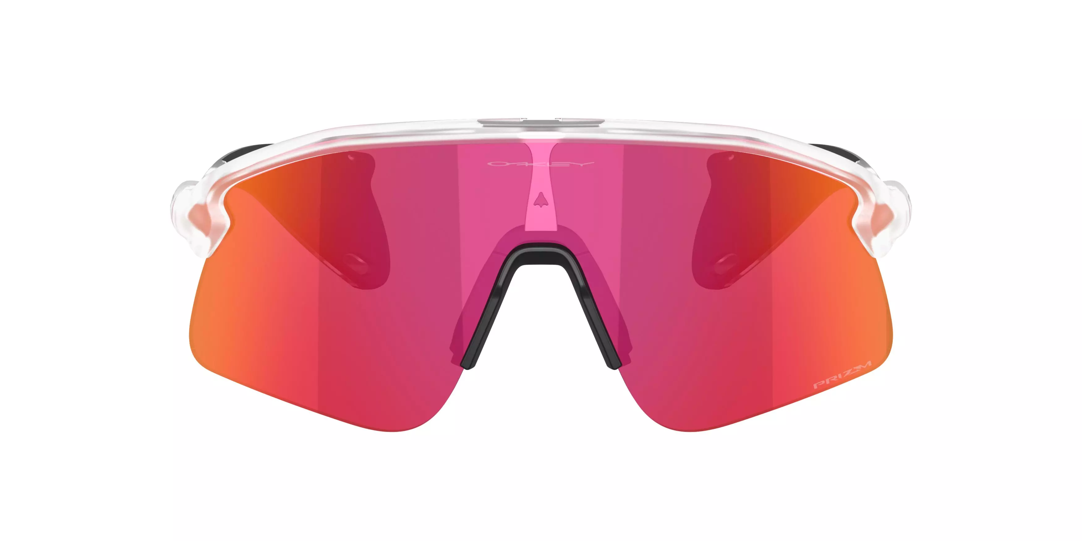 Oakley Stunt Devil S Prizm Field Sunglasses – Matte Clear - CLEAR/RED