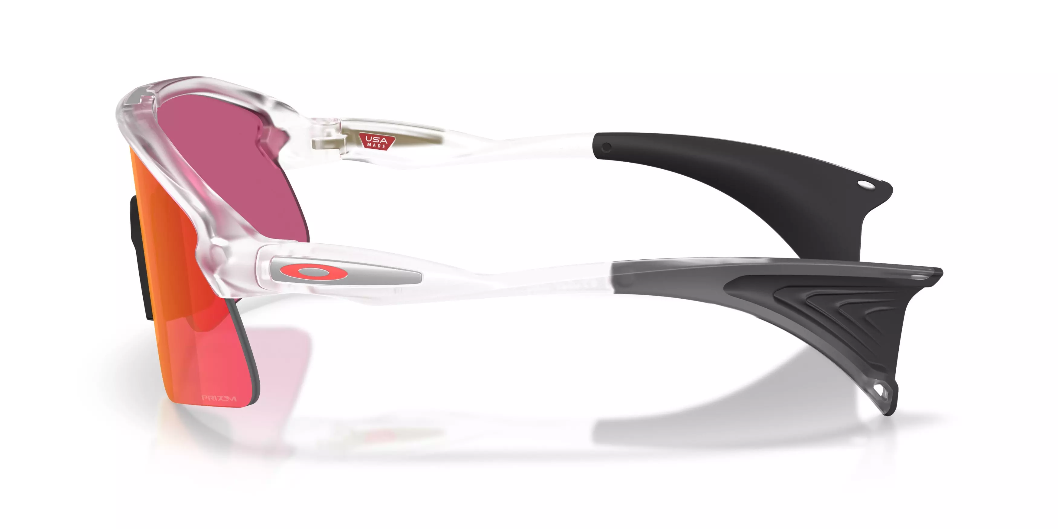 Oakley Stunt Devil S Prizm Field Sunglasses – Matte Clear - CLEAR/RED