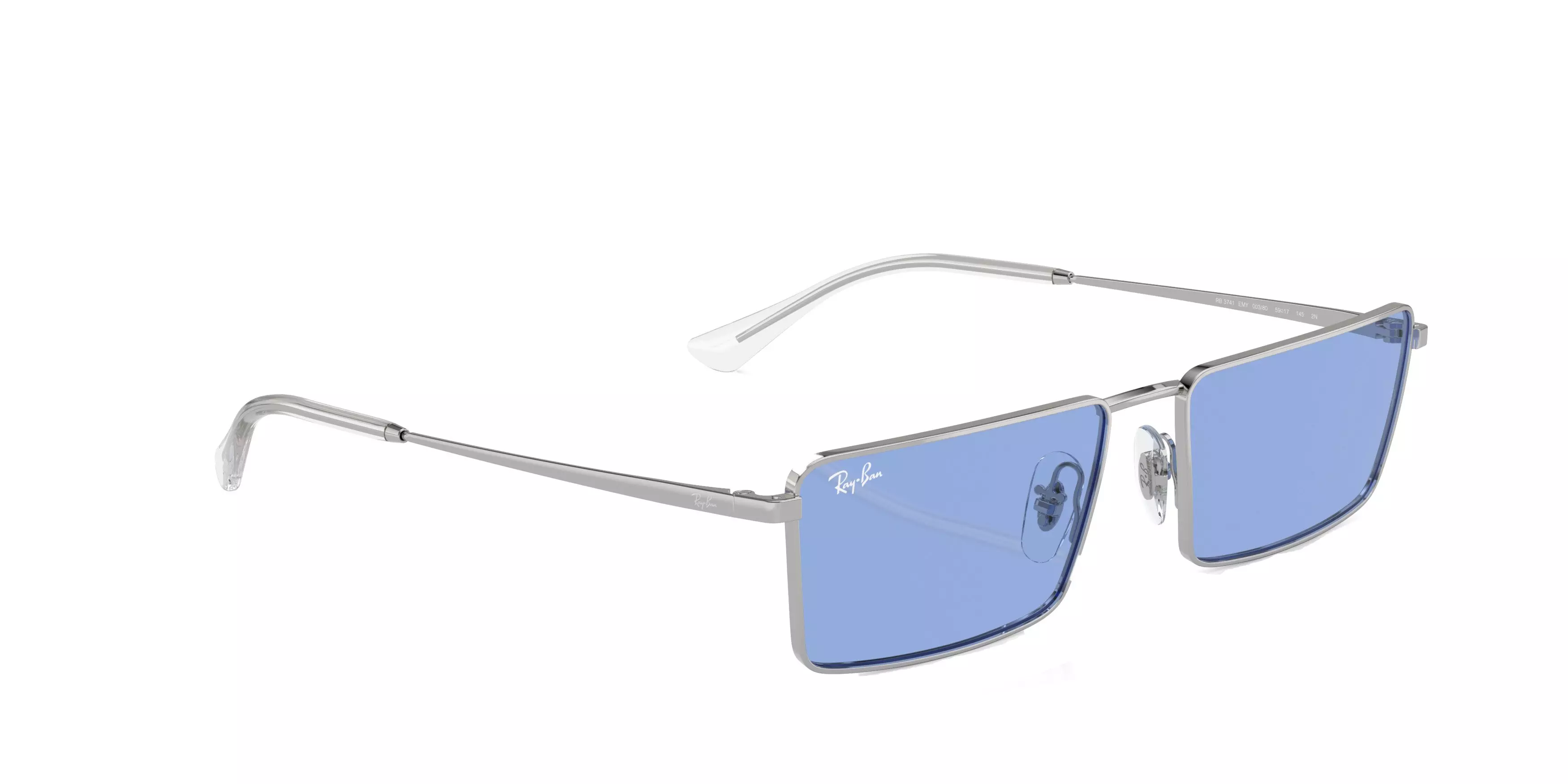 Ray-Ban Emy Bio-Based Sunglasses - SILVER/BLUE