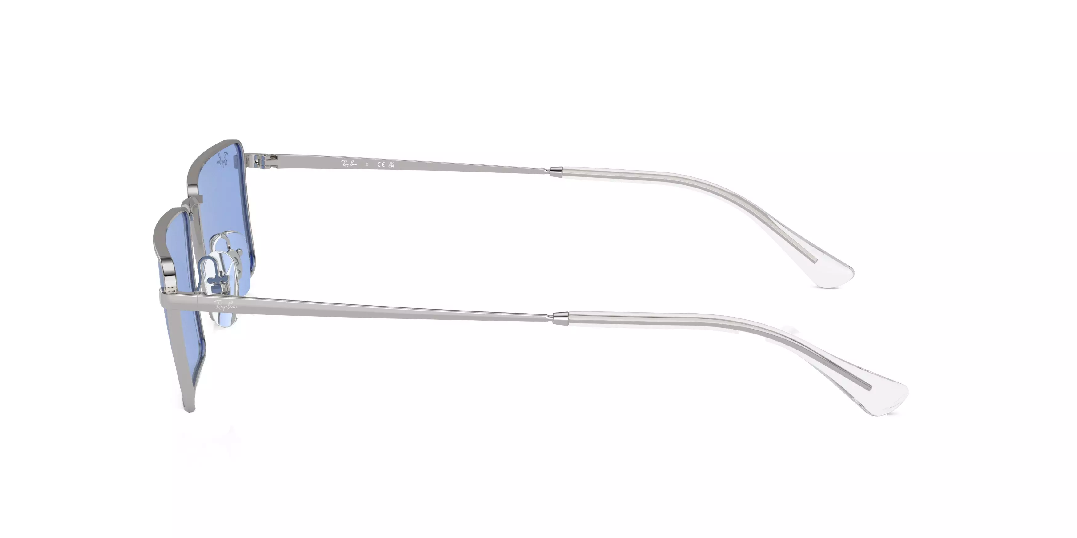 Ray-Ban Emy Bio-Based Sunglasses - SILVER/BLUE