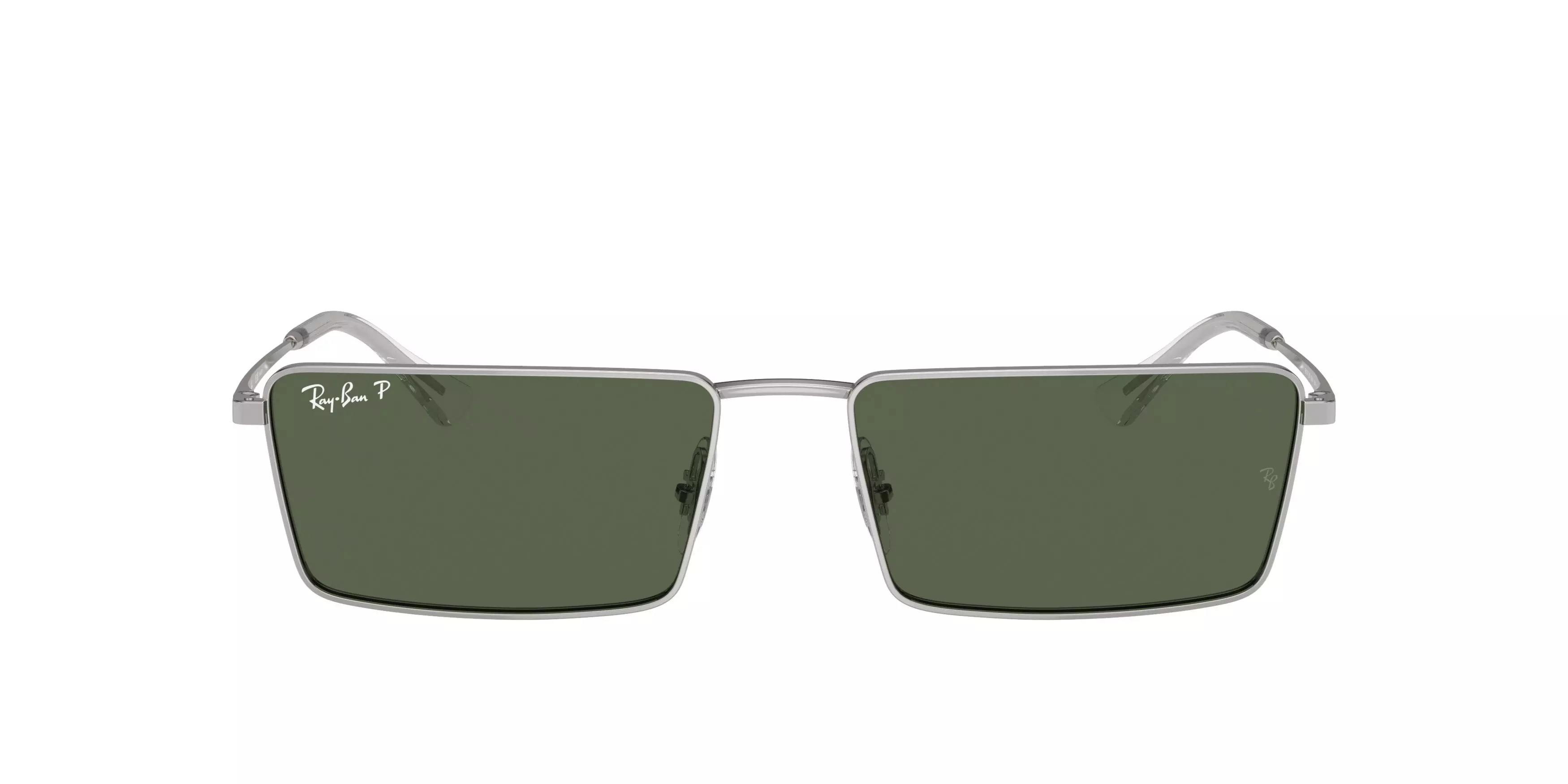Ray-Ban Emy Bio-Based Sunglasses - SILVER/GREEN