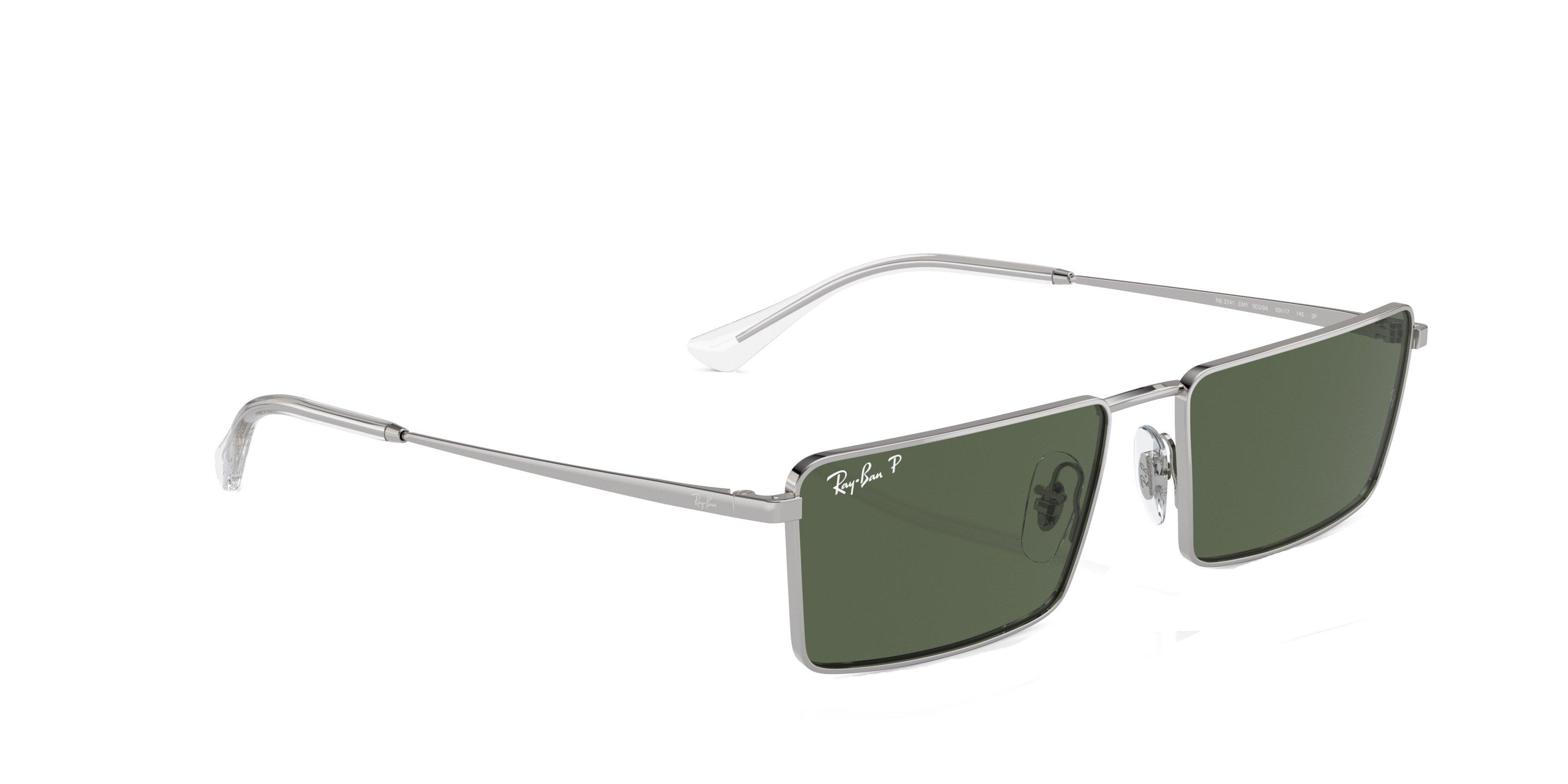 Ray-Ban Emy Bio-Based Sunglasses - SILVER/GREEN Thumbnail View 4