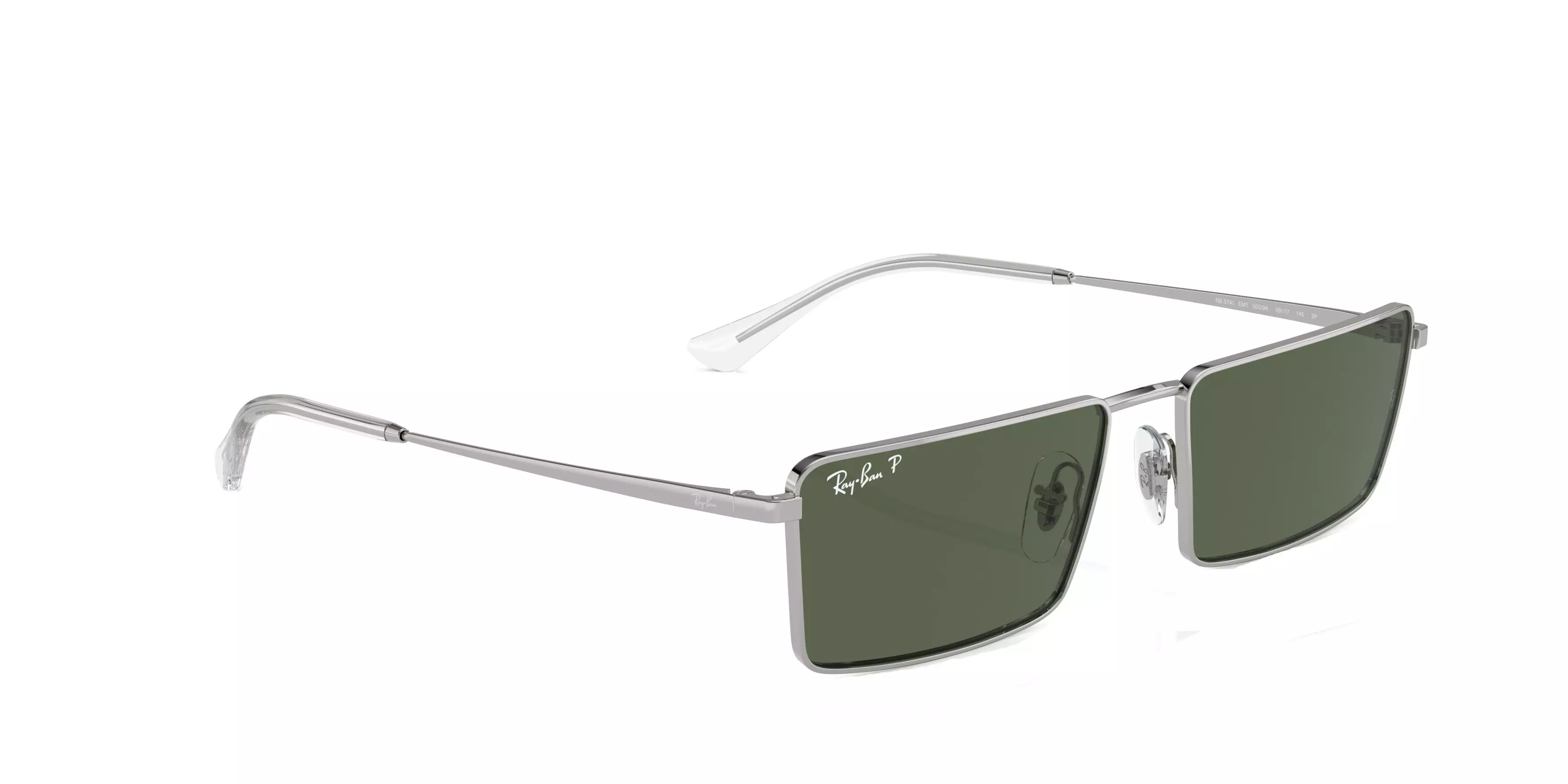 Ray-Ban Emy Bio-Based Sunglasses - SILVER/GREEN