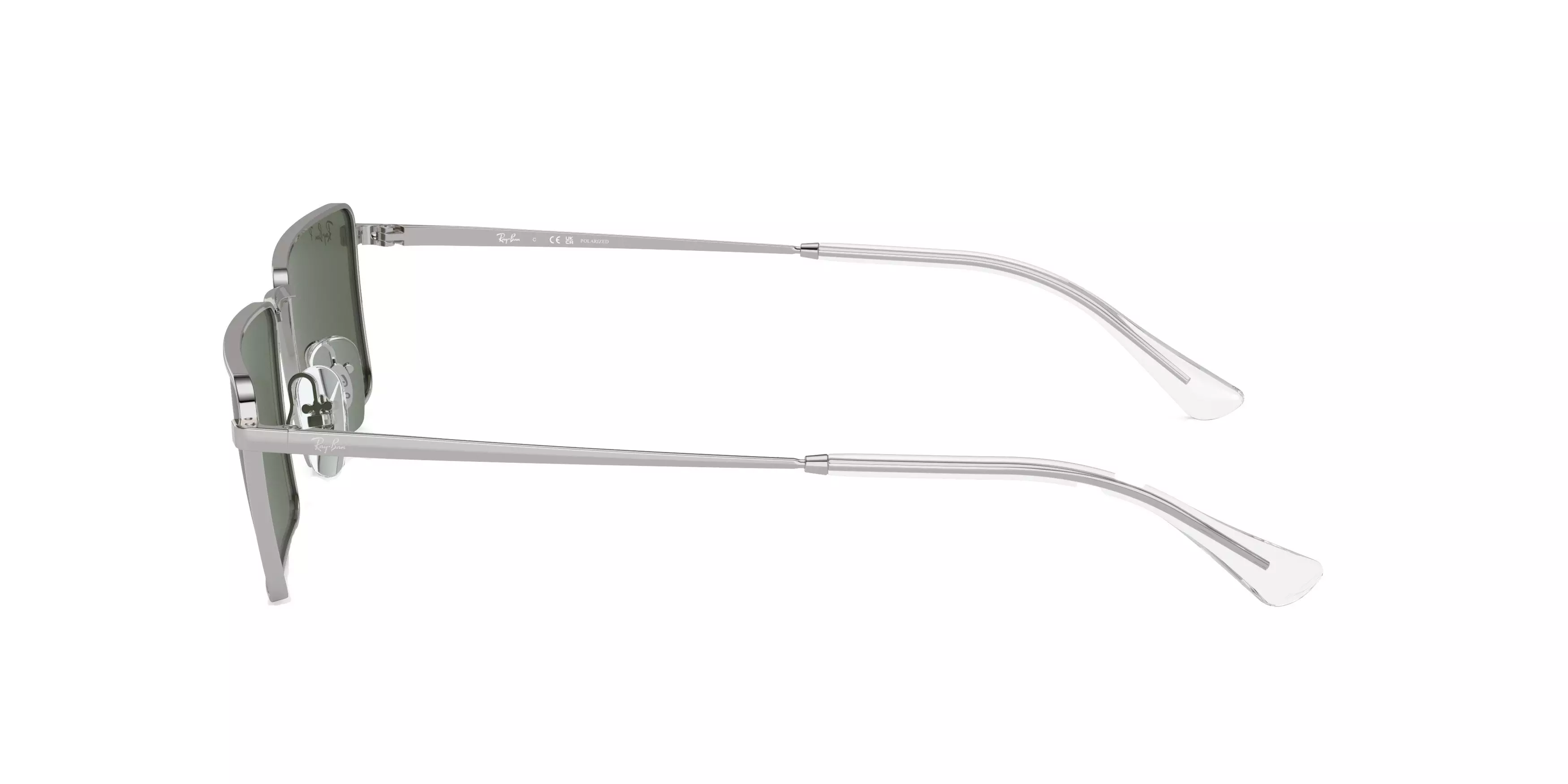 Ray-Ban Emy Bio-Based Sunglasses - SILVER/GREEN