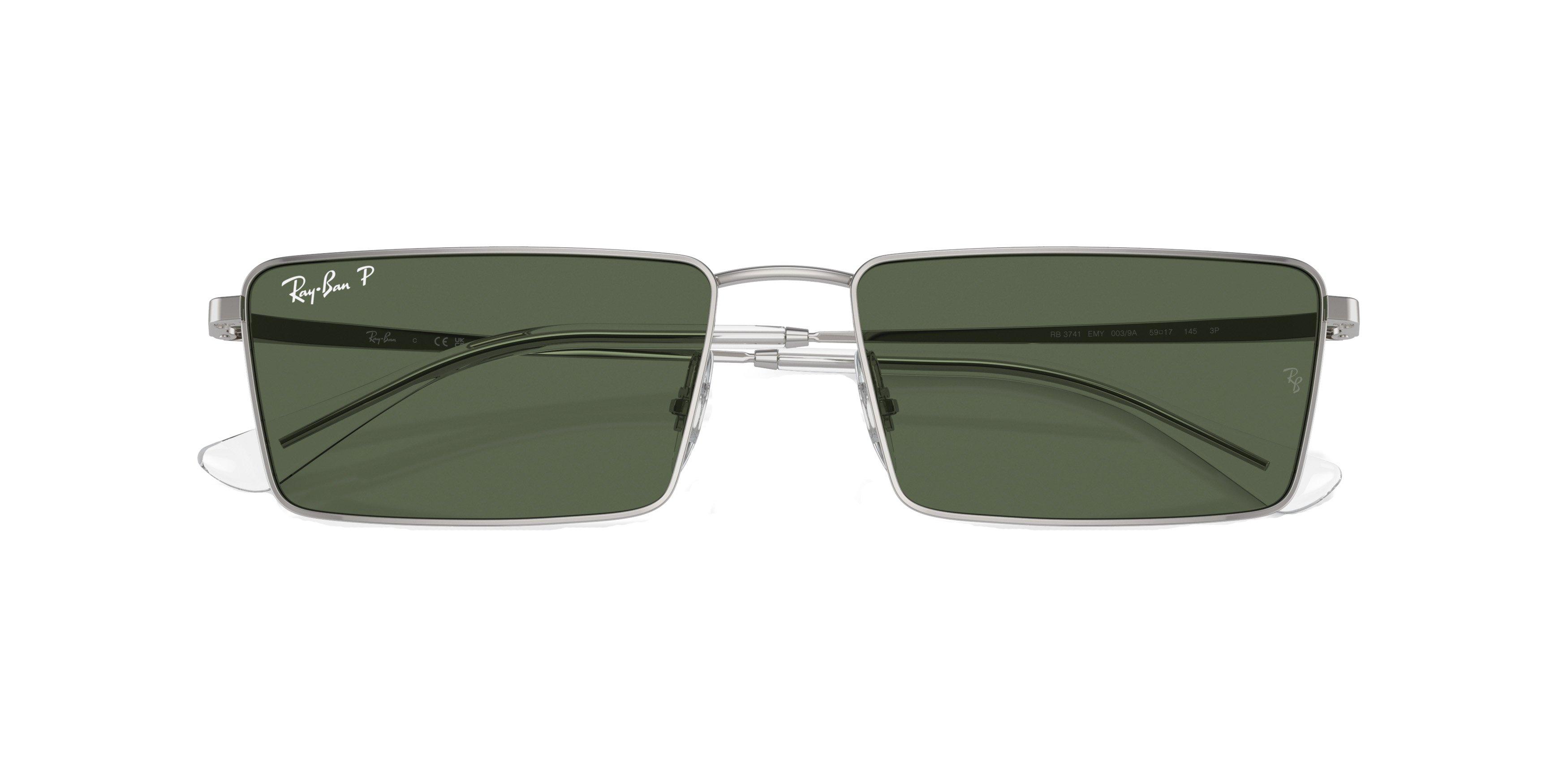 Ray-Ban Emy Bio-Based Sunglasses - SILVER/GREEN Thumbnail View 6