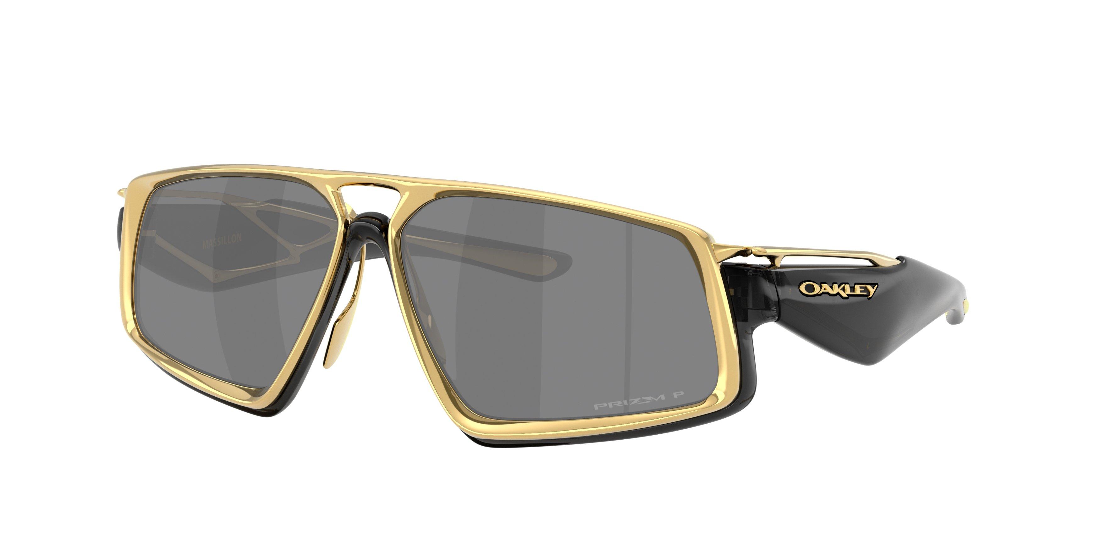 Oakley Massillon Prizm Black Polarized Sunglasses &ndash; Black Ink - BLACK Thumbnail View 1