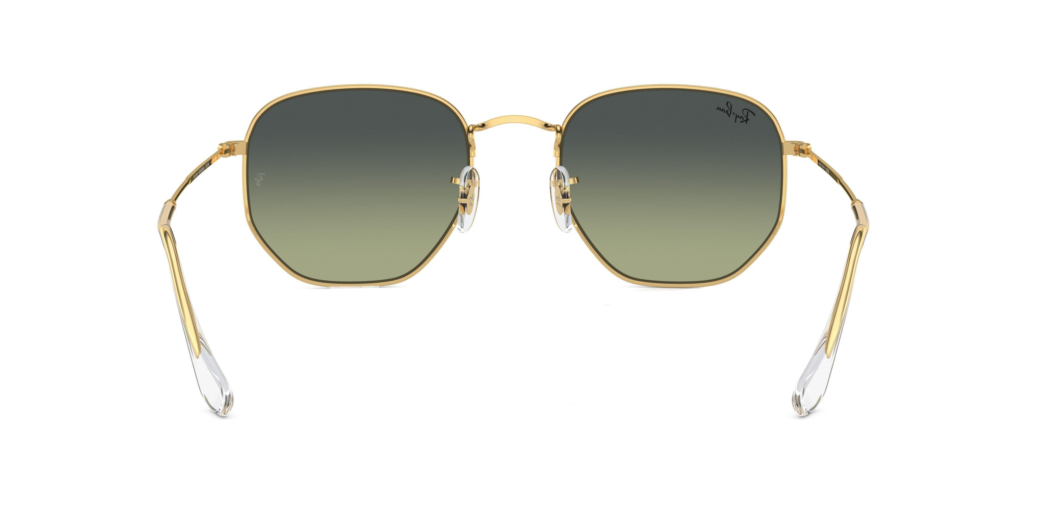 Ray-Ban Hexagonal Sunglasses - GOLD/GREEN Thumbnail View 2