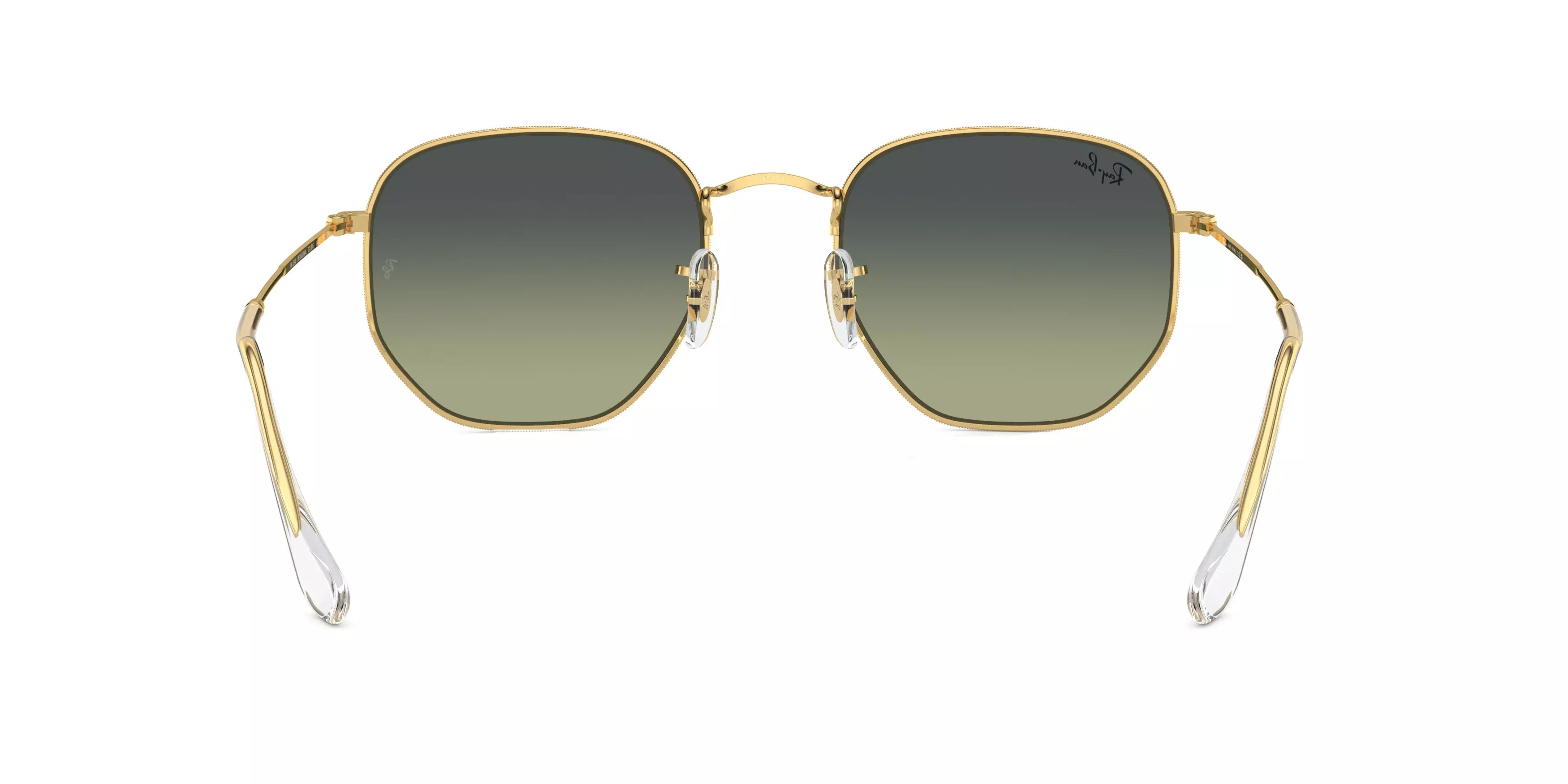 Ray-Ban Hexagonal Sunglasses - GOLD/GREEN
