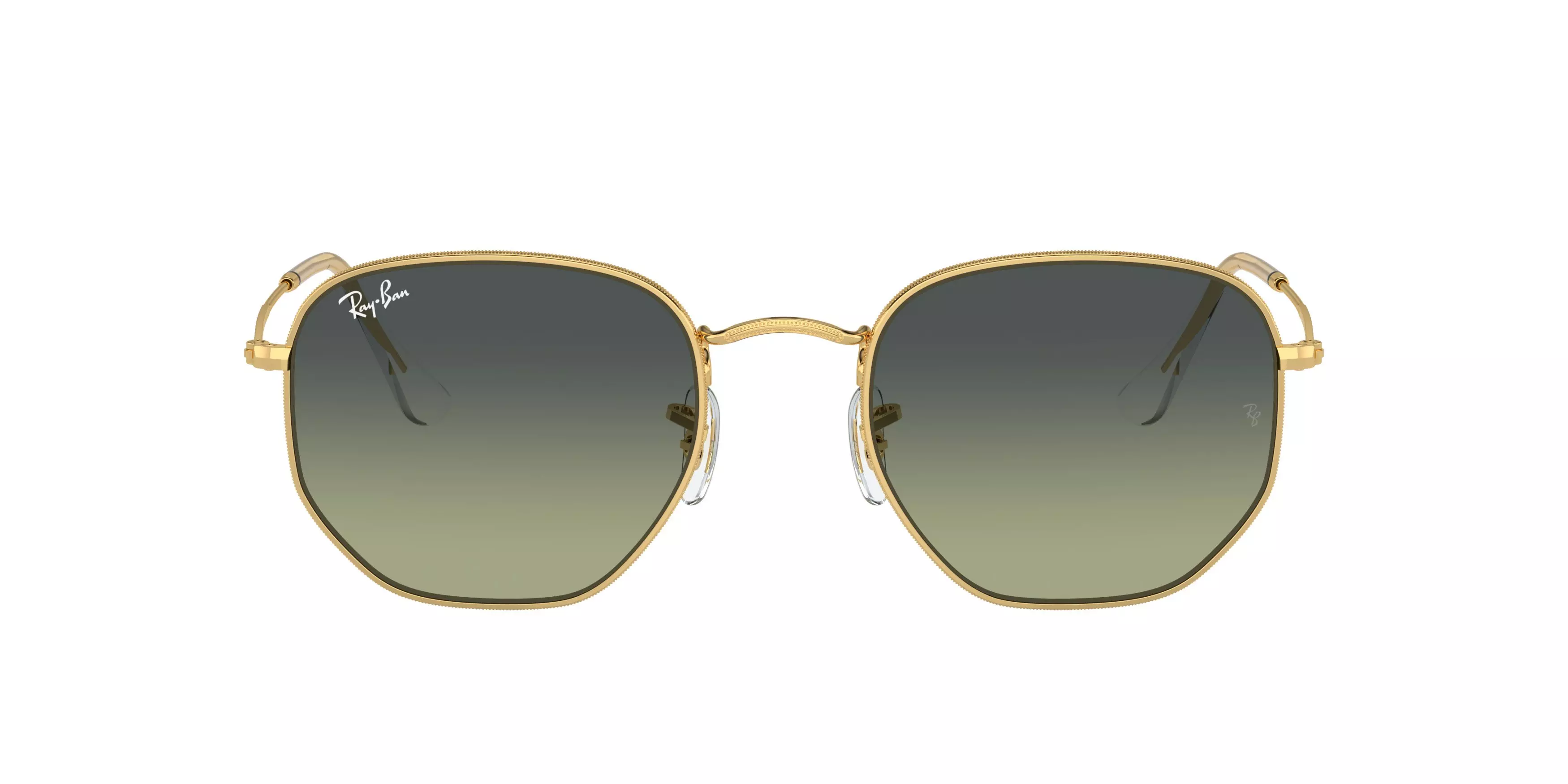 Ray-Ban Hexagonal Sunglasses - GOLD/GREEN