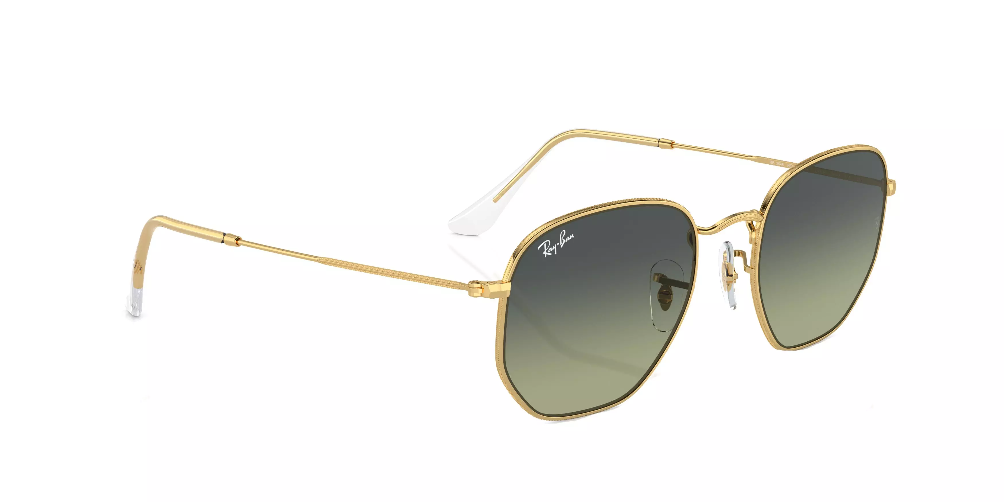 Ray-Ban Hexagonal Sunglasses - GOLD/GREEN