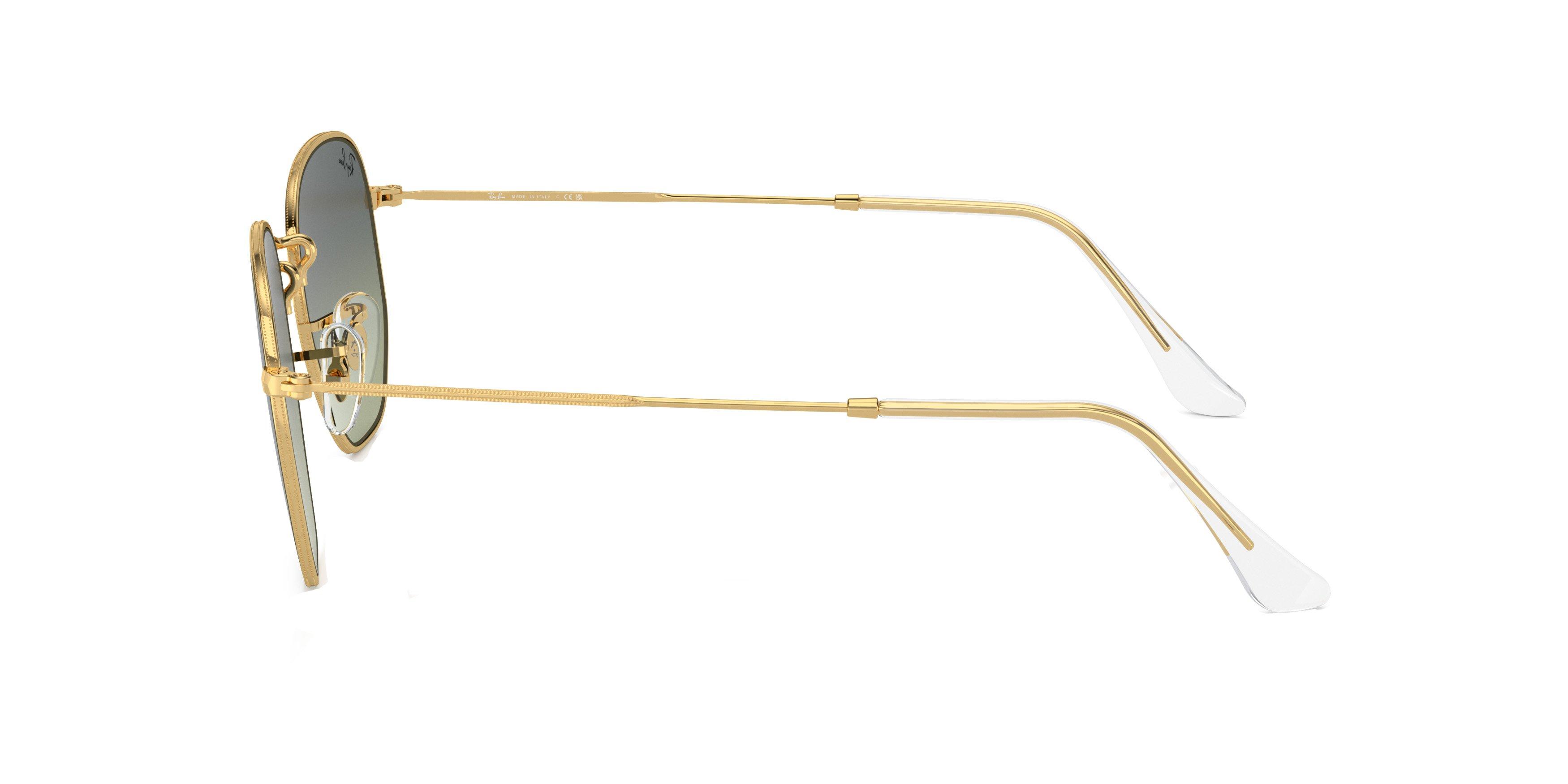 Ray-Ban Hexagonal Sunglasses - GOLD/GREEN Thumbnail View 5