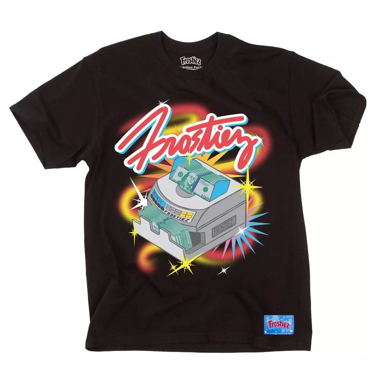 Frostiez Men's Money Counter Tee Shirt-Black - BLACK