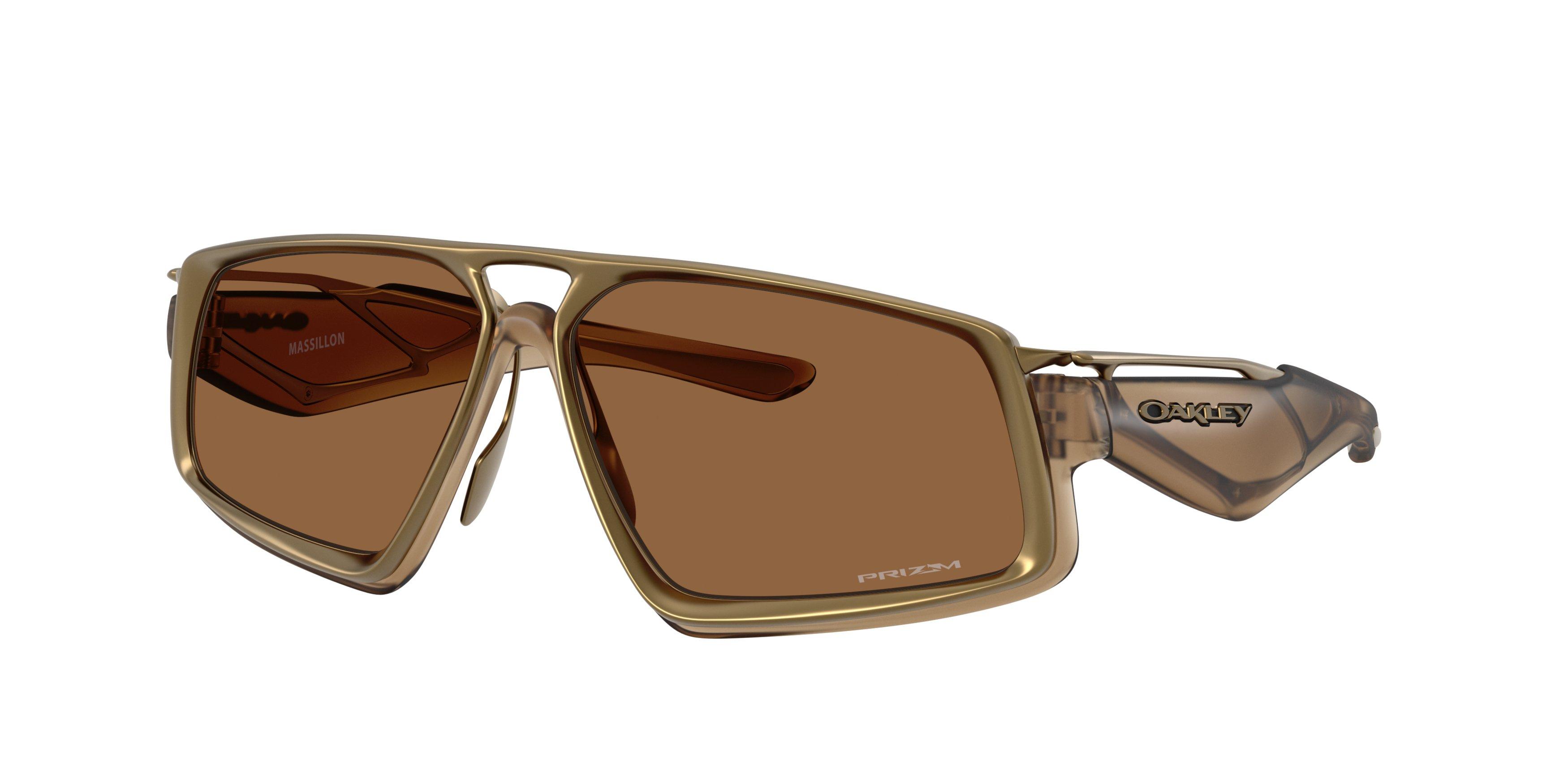 Oakley Massillon Prizm Bronze Sunglasses &ndash; Matte Brown Smoke - BROWN Thumbnail View 1