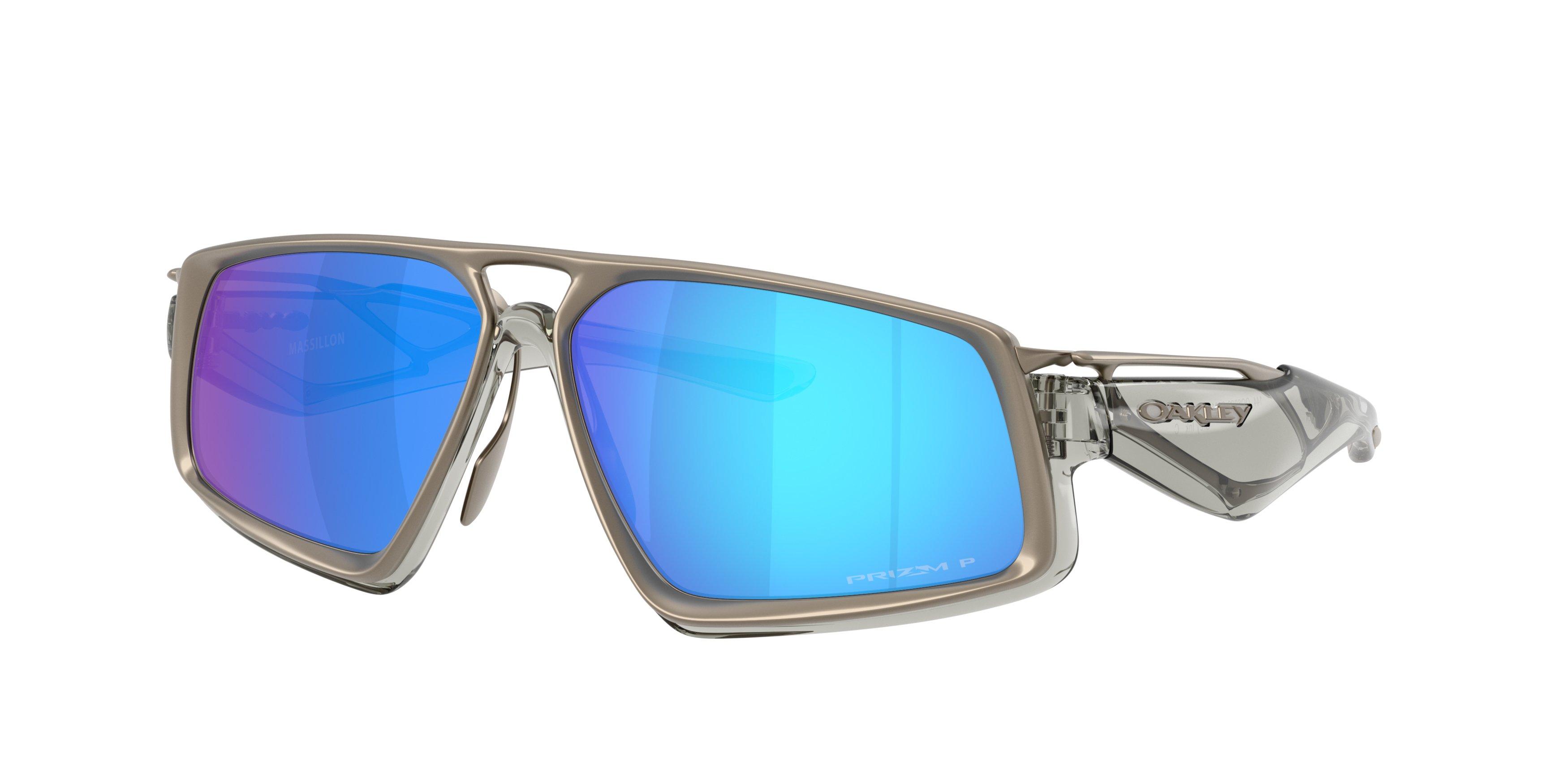Oakley Massillon Prizm Sapphire Polarized Sunglasses &ndash; Grey Ink - GREY/BLUE Thumbnail View 1