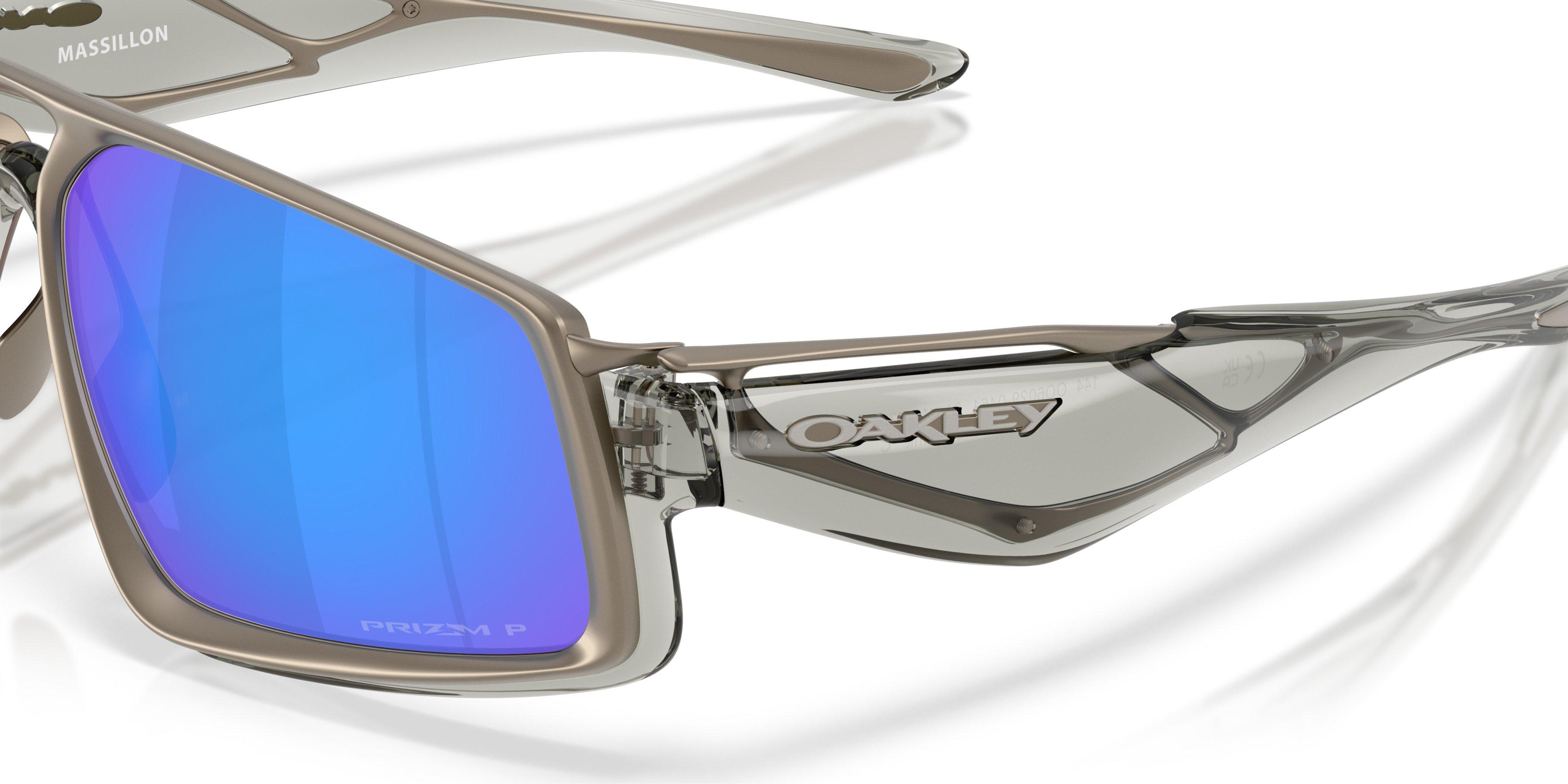 Oakley Massillon Prizm Sapphire Polarized Sunglasses &ndash; Grey Ink - GREY/BLUE Thumbnail View 4