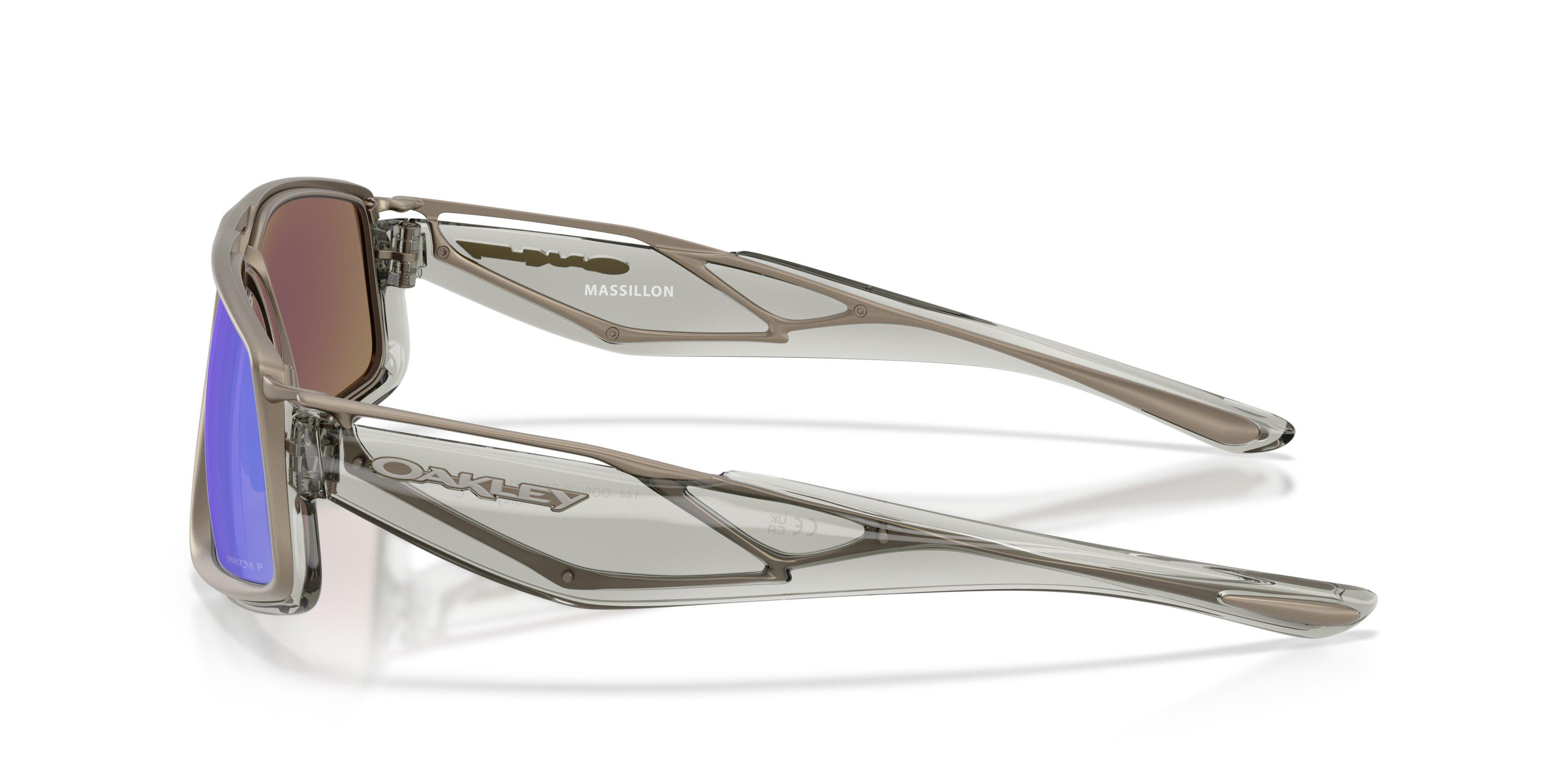 Oakley Massillon Prizm Sapphire Polarized Sunglasses &ndash; Grey Ink - GREY/BLUE Thumbnail View 6