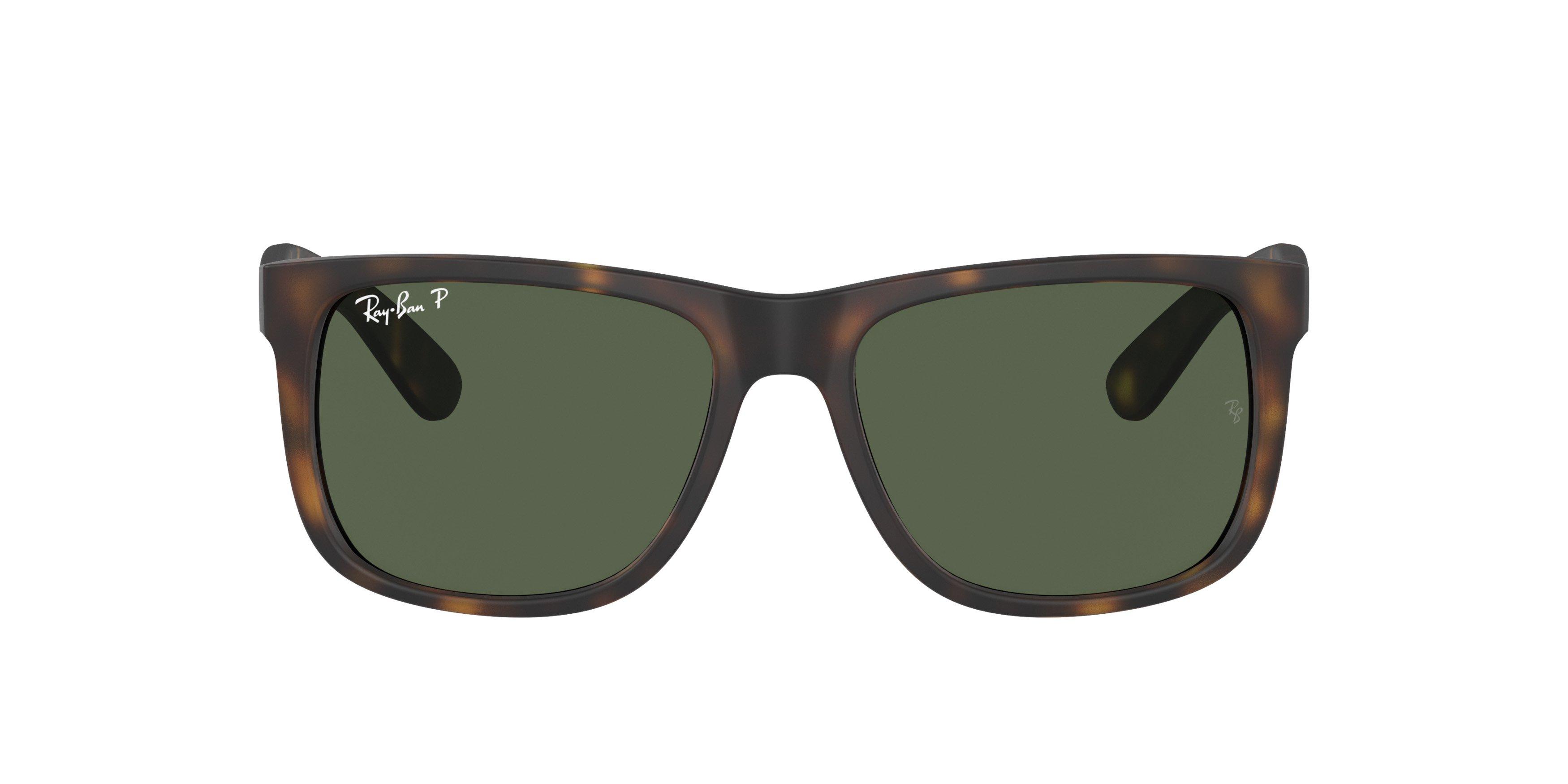 Ray-Ban Justin Sunglasses - BROWN/GREEN Thumbnail View 3