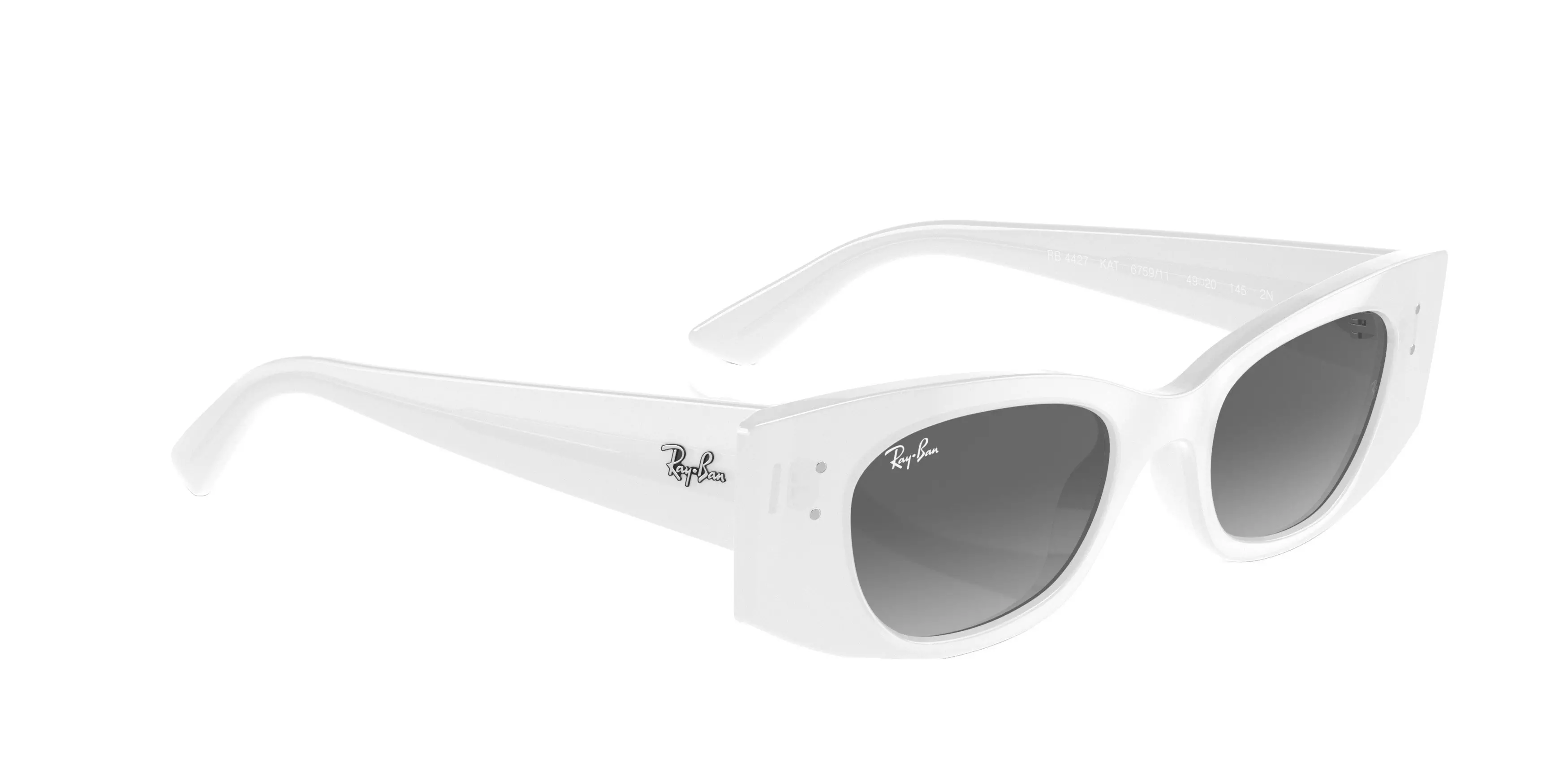 Ray-Ban Kat Sunglasses - WHITE/GREY