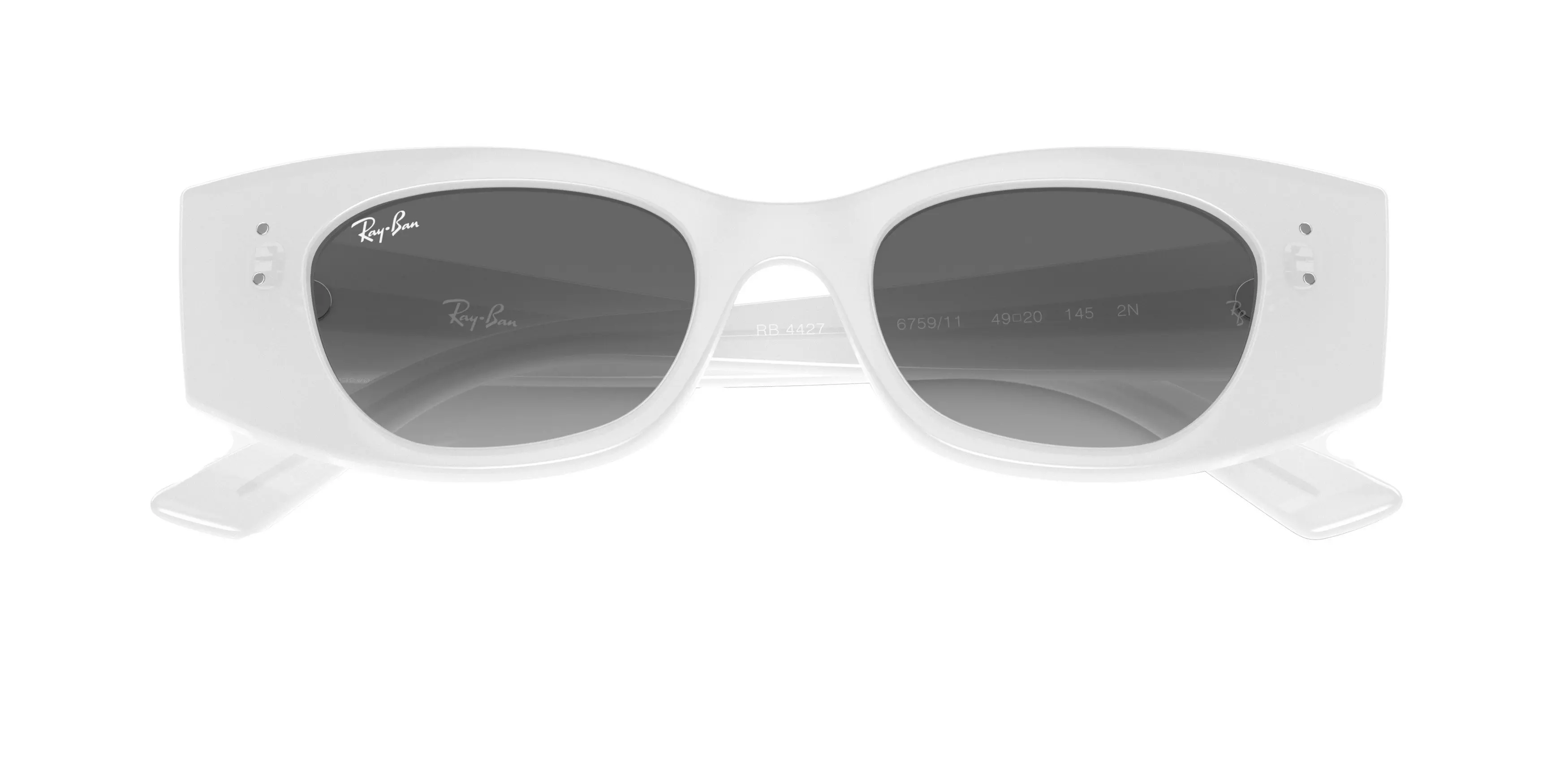 Ray-Ban Kat Sunglasses - WHITE/GREY