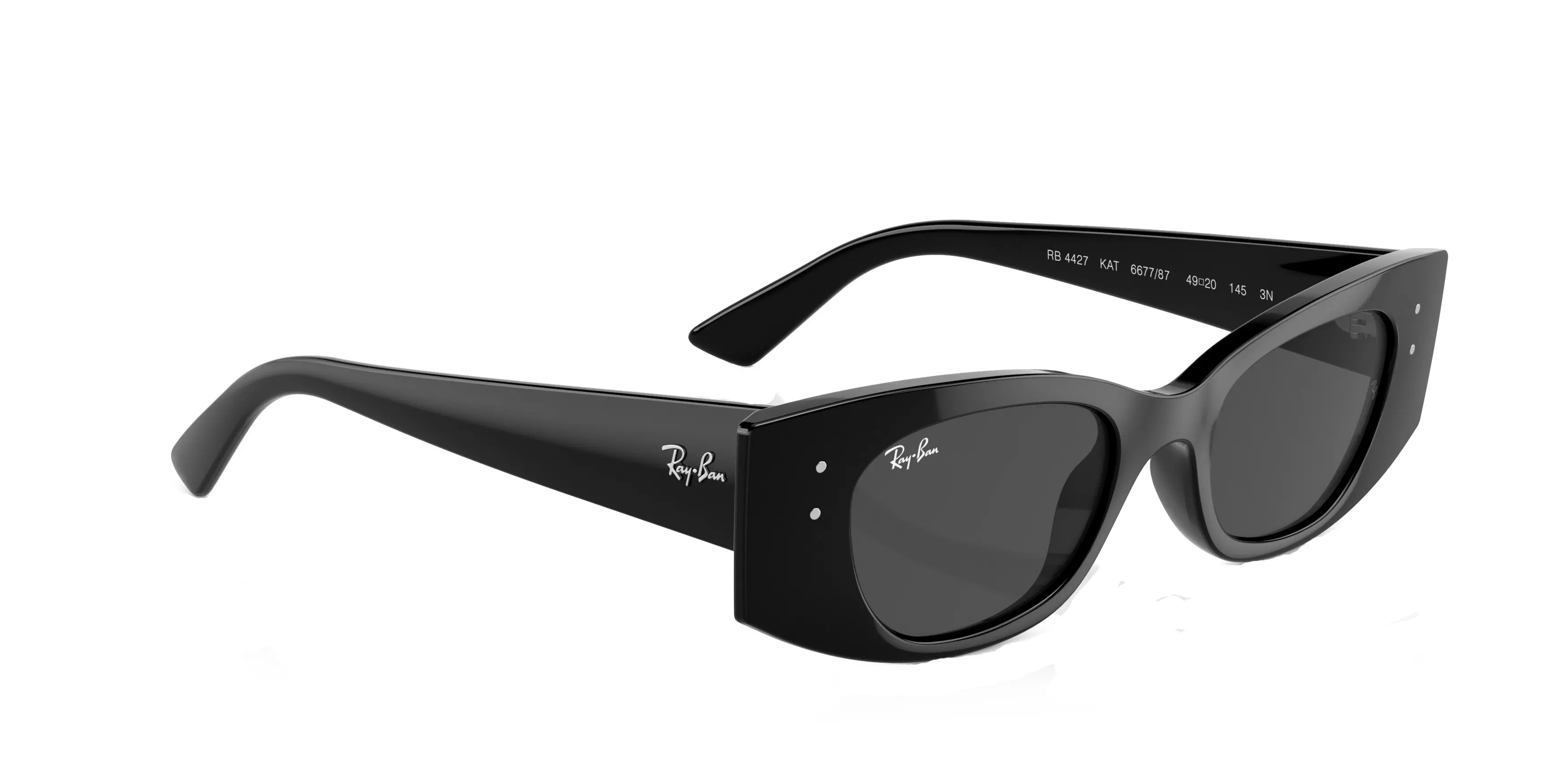 Ray-Ban Kat Sunglasses - BLACK/GREY