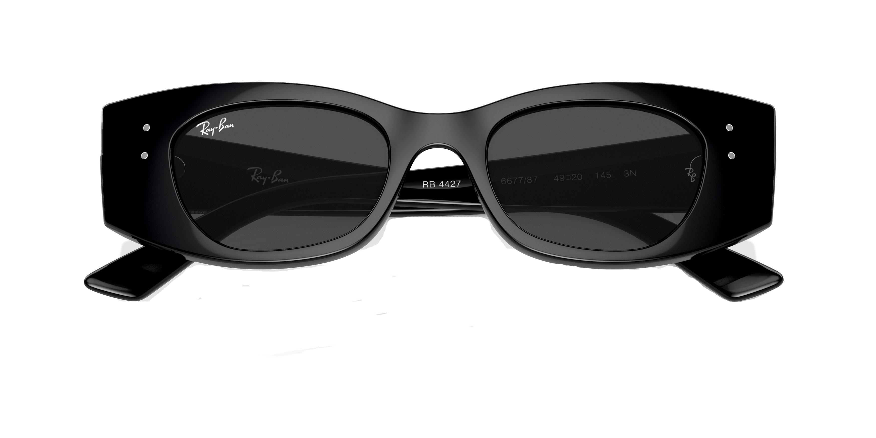 Ray-Ban Kat Sunglasses - BLACK/GREY Thumbnail View 6