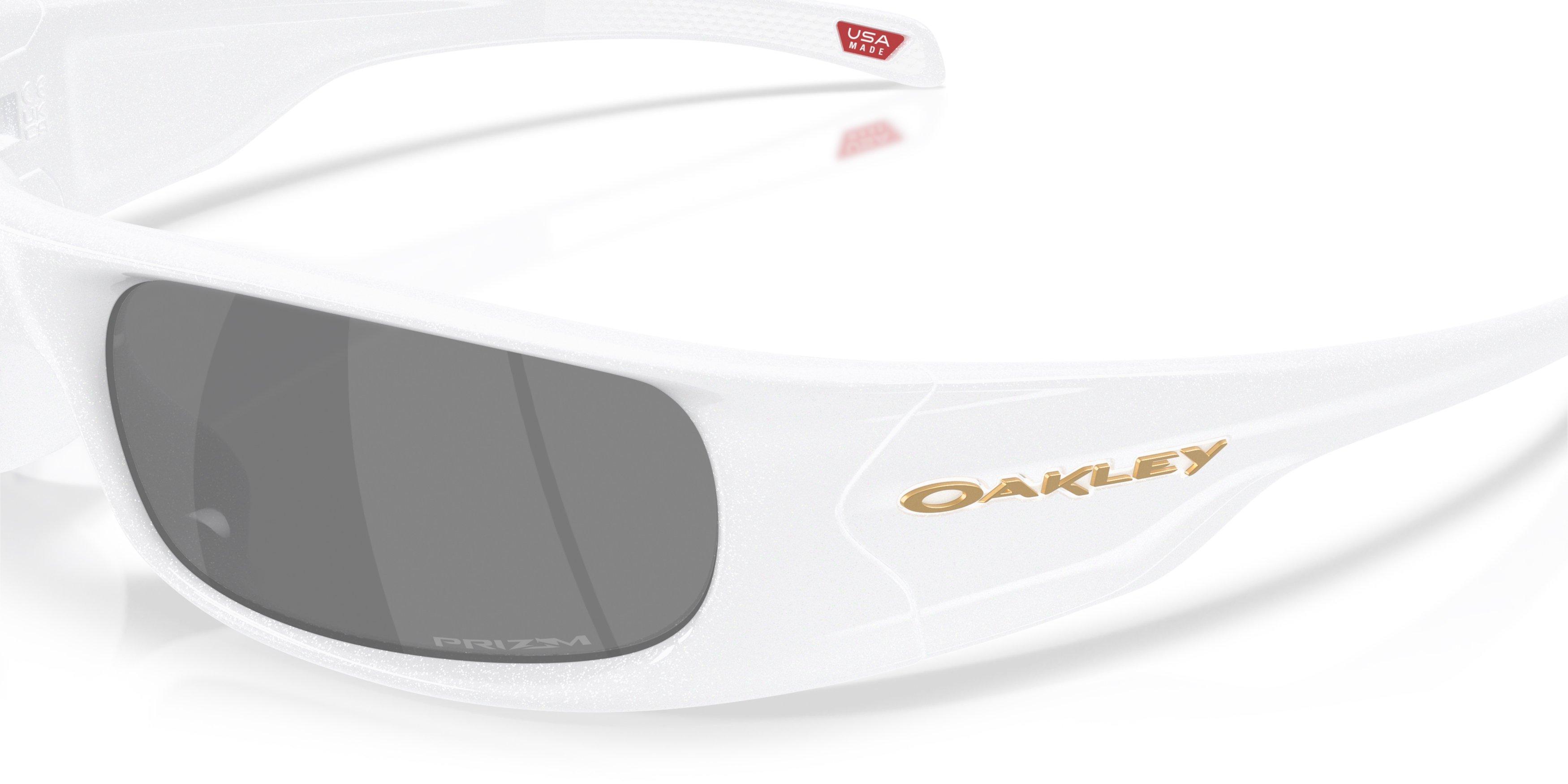 Oakley Highland Prizm Black Sunglasses &ndash; Pearlized White - WHITE/BLACK Thumbnail View 4
