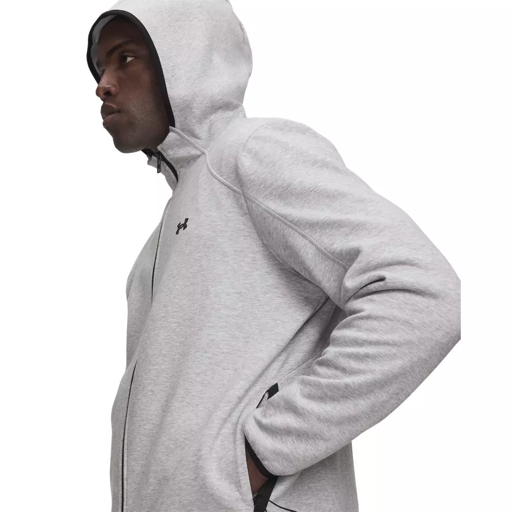 Under Armour Men's Unstoppable Fleece Full-Zip Jacket - Lt Grey - LT GREY