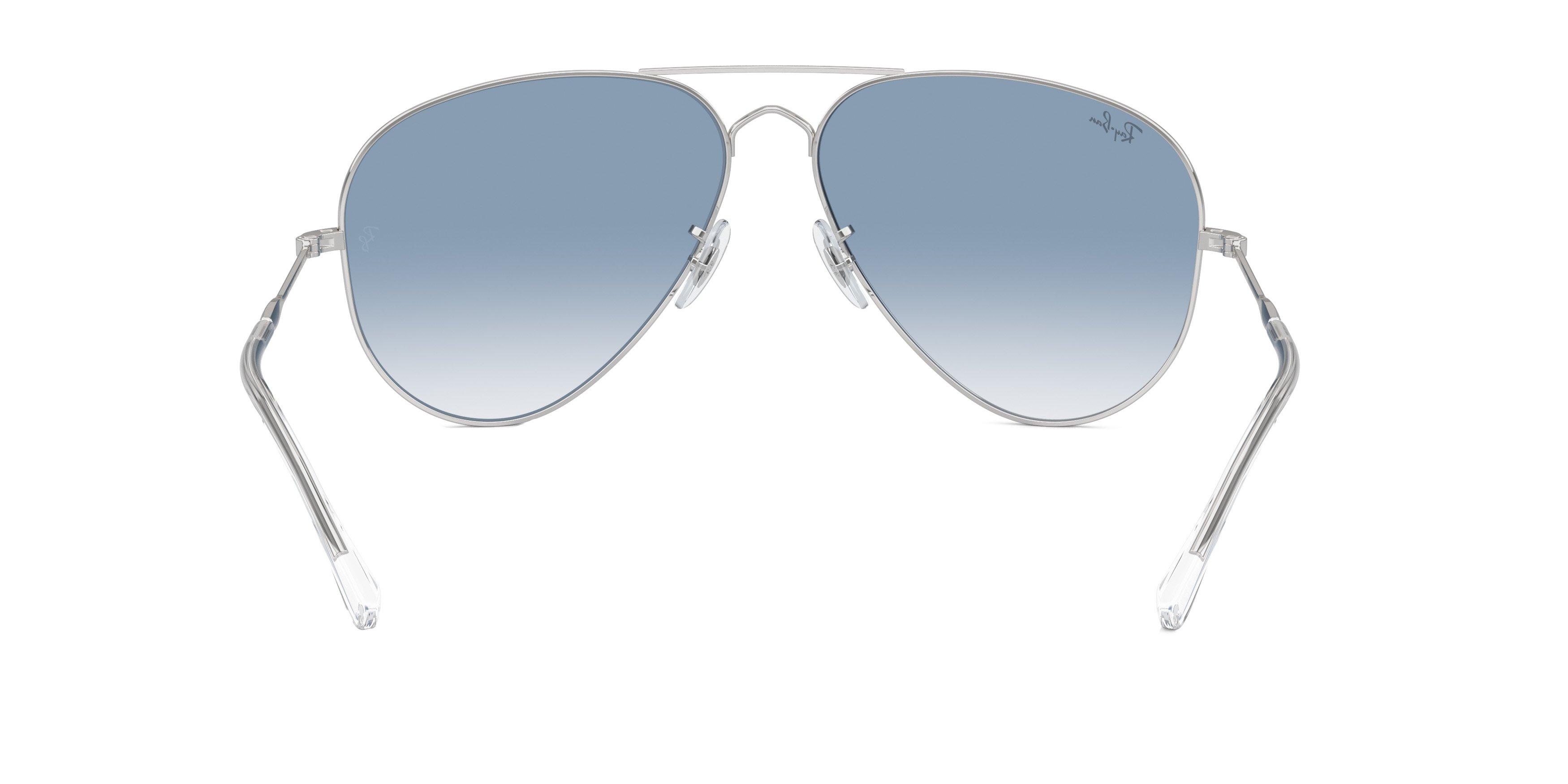 Ray-Ban Old Aviator Polarized Gradient Sunglasses - SILVER/BLUE Thumbnail View 2