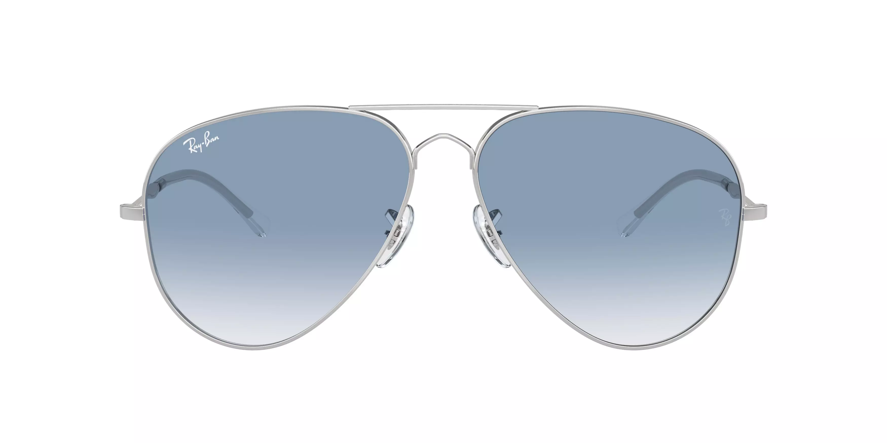 Ray-Ban Old Aviator Polarized Gradient Sunglasses - SILVER/BLUE