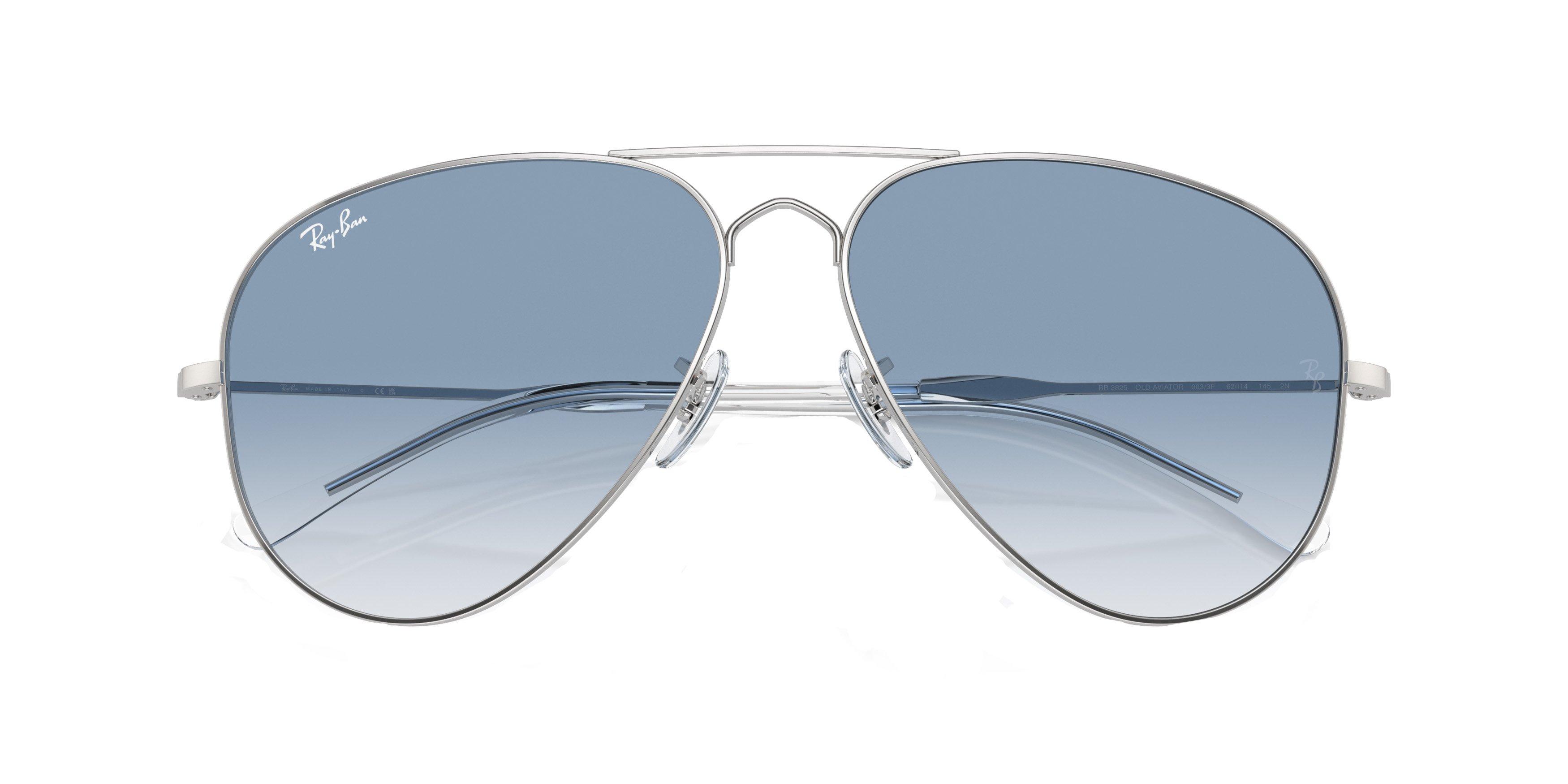Ray-Ban Old Aviator Polarized Gradient Sunglasses - SILVER/BLUE Thumbnail View 6
